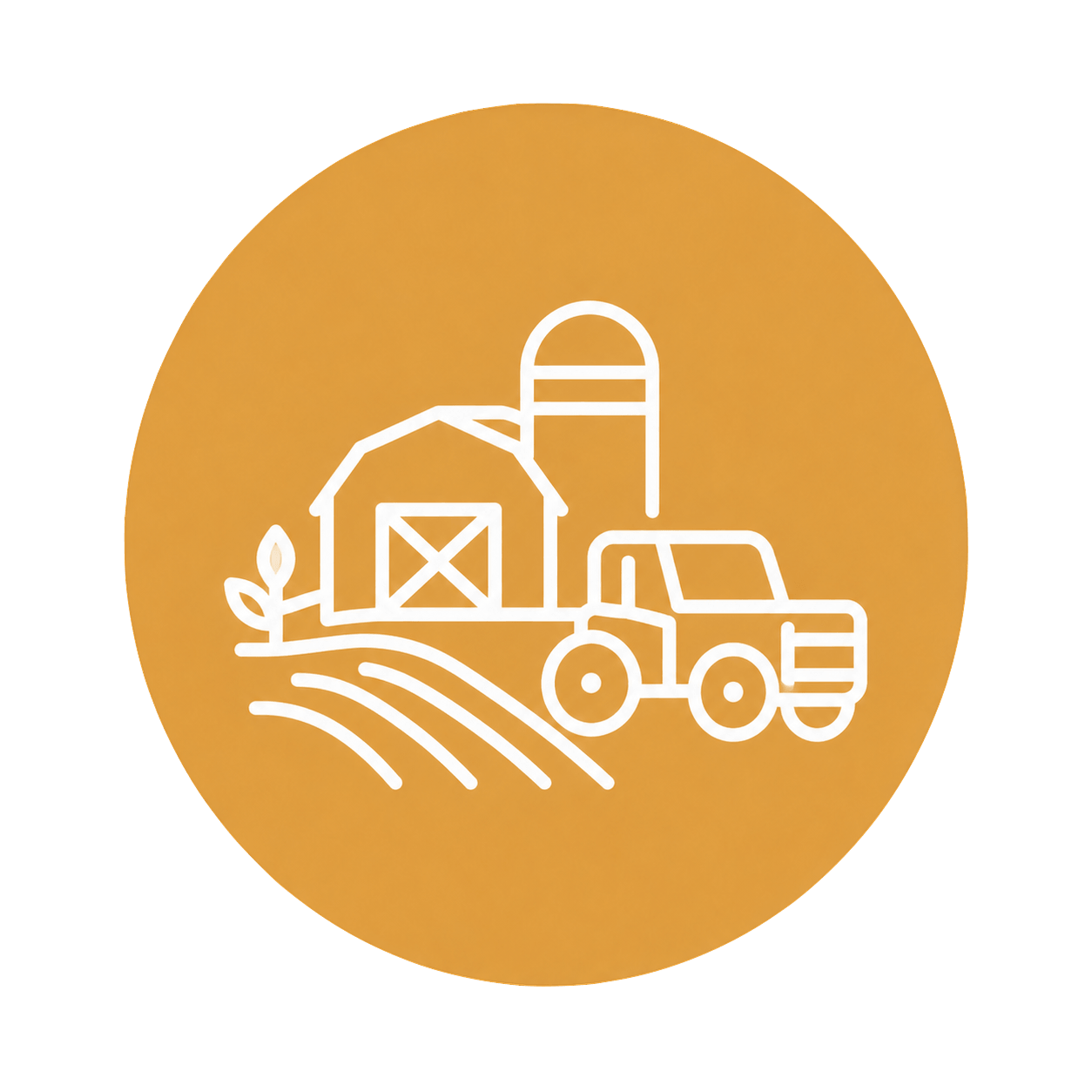 Icon representing agri loans and rural business finance.