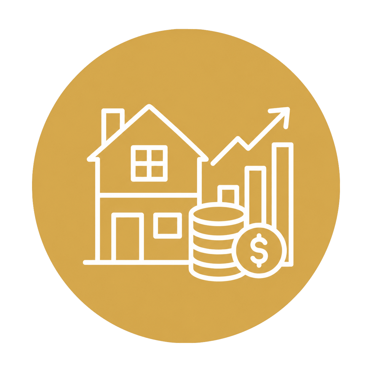 Icon representing investment property loan options.