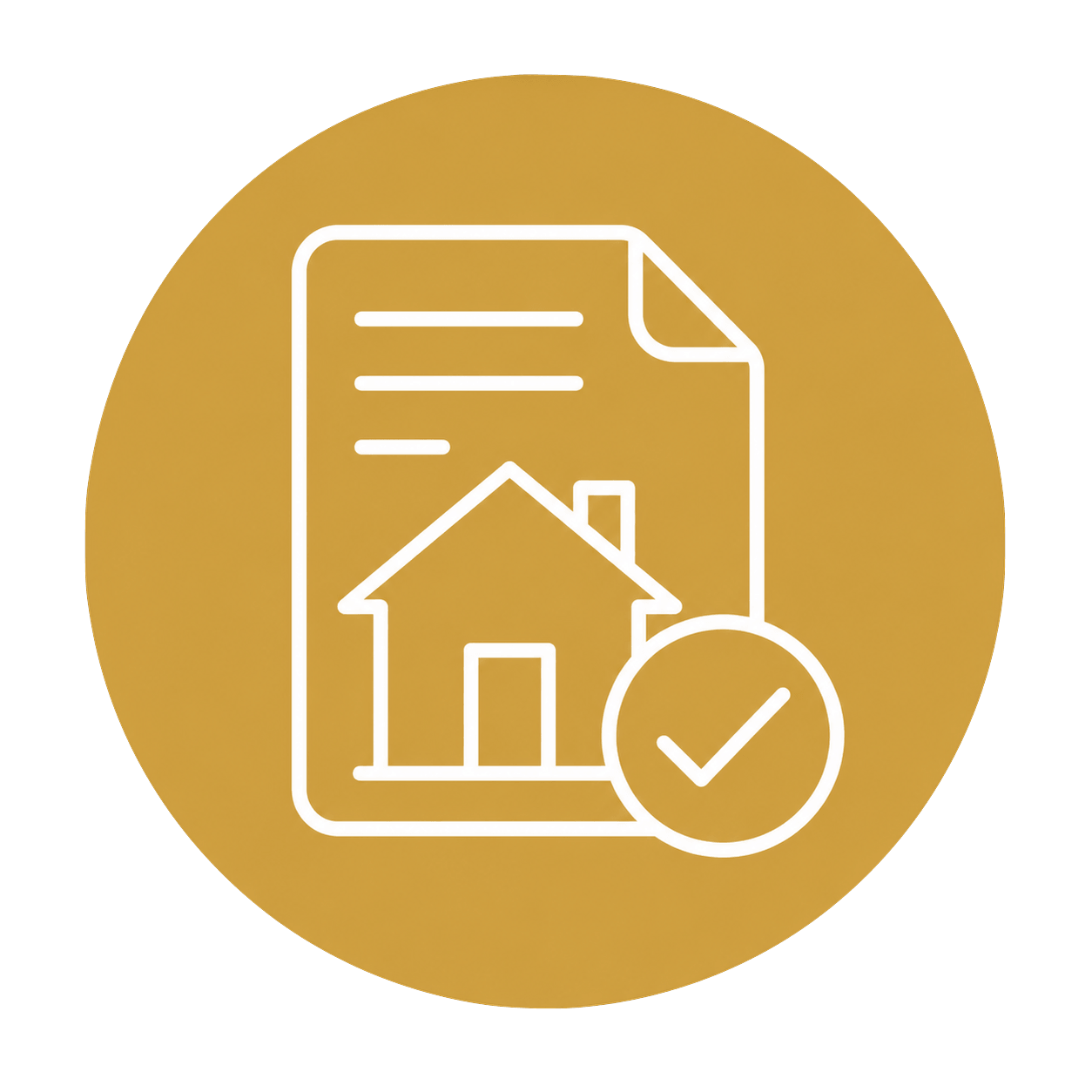 Icon representing home loan pre-approval.