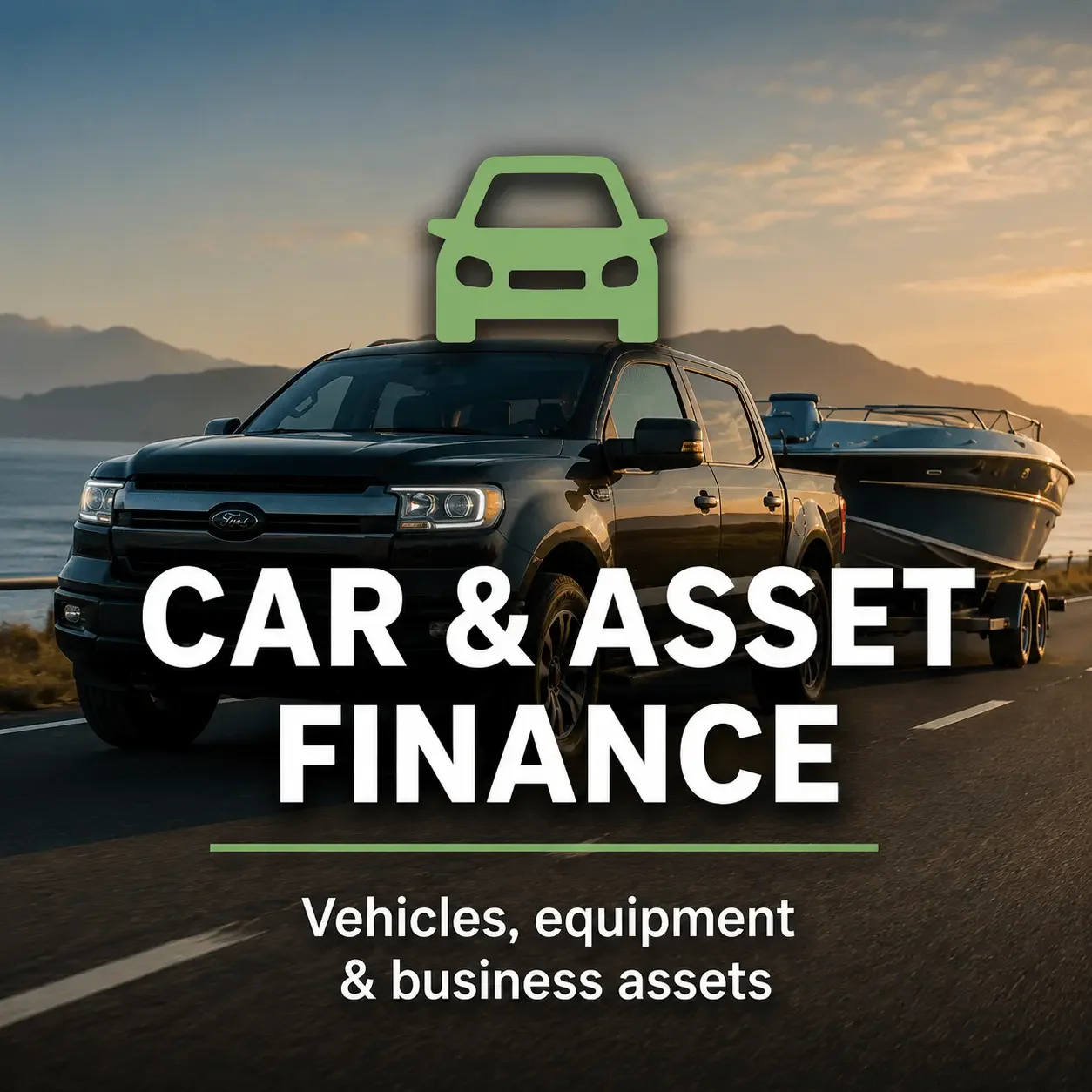 Vehicle and equipment finance image representing car loans, ute finance and asset finance through Mortgage Muster.