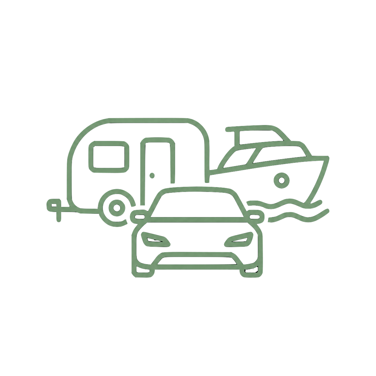 Asset finance icon representing car loans, ute finance, equipment finance and lifestyle asset finance.