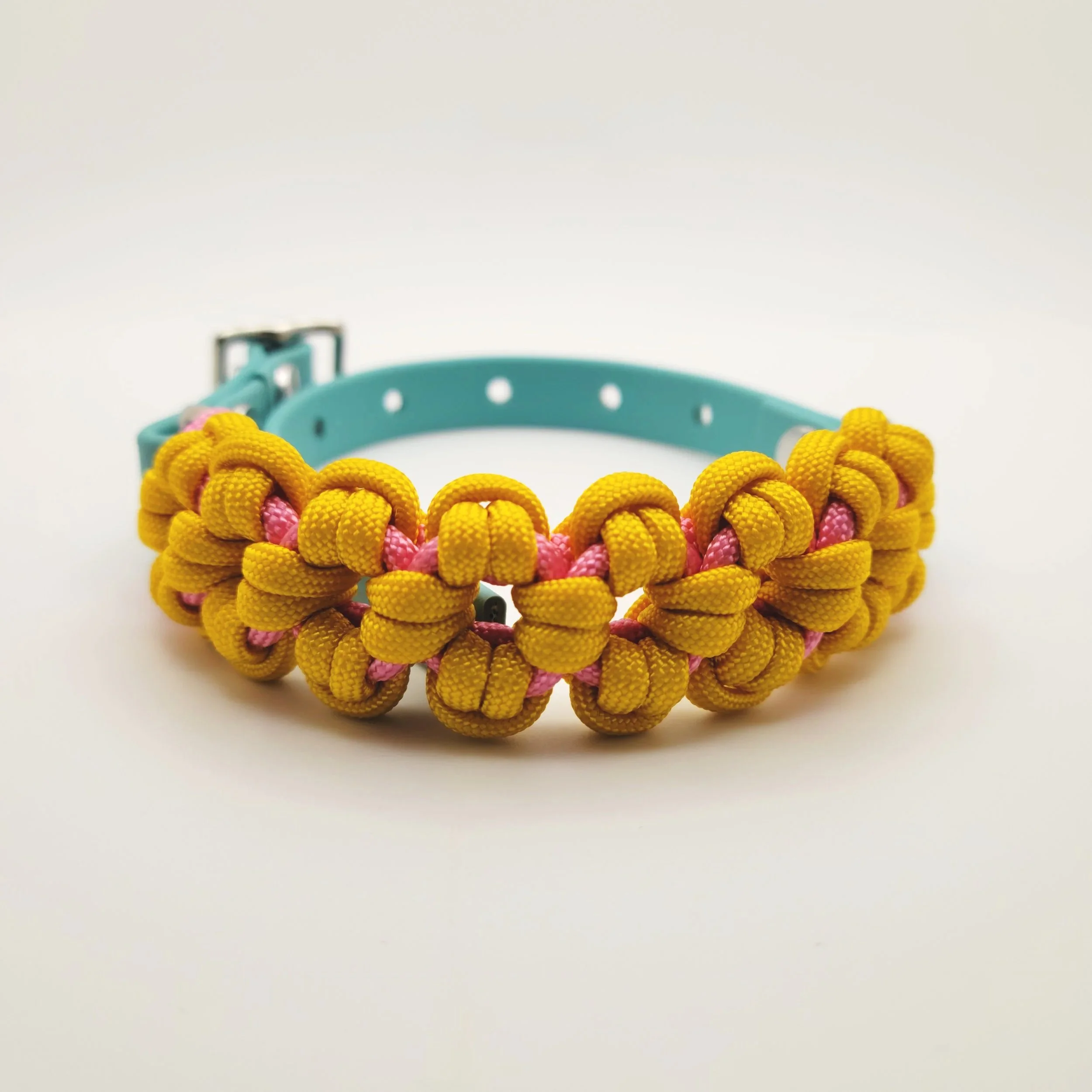 Custom Blossom Weave Dog Collar