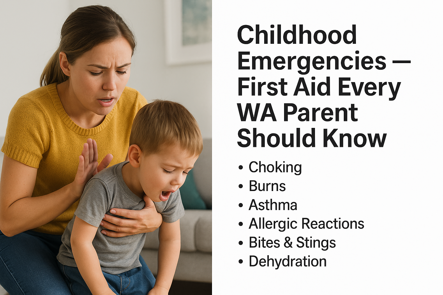 Childhood Emergencies — First Aid Every WA Parent Should Know