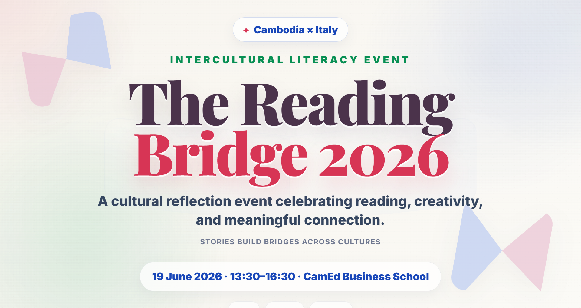 The Reading Bridge 2026