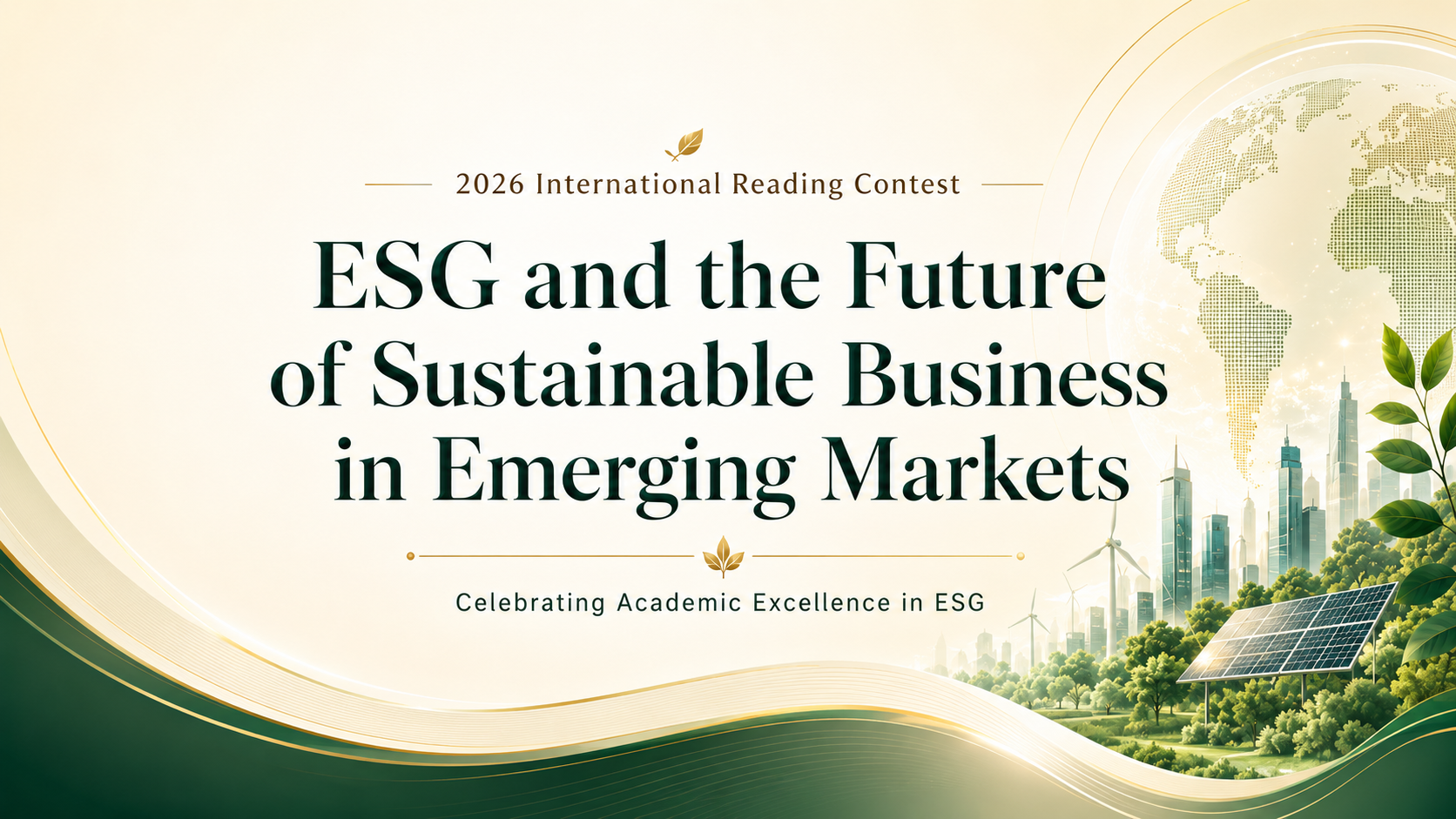 2026 International Reading Contest: ESG and the Future of Sustainable Business in Emerging Markets