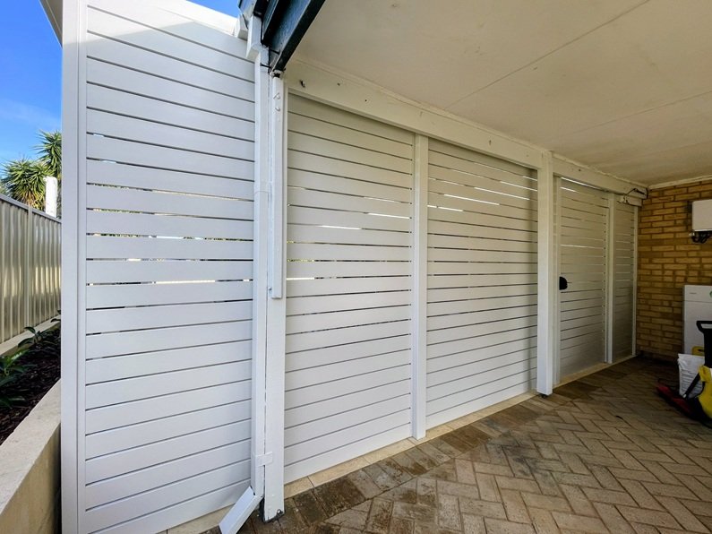 Joondalup Privacy Screen Garage Aluminium Slat