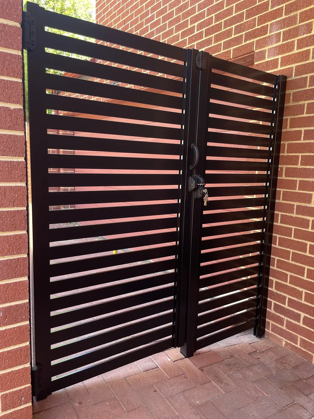Sleek, Modern, Black Aluminium Gates in Scarborough