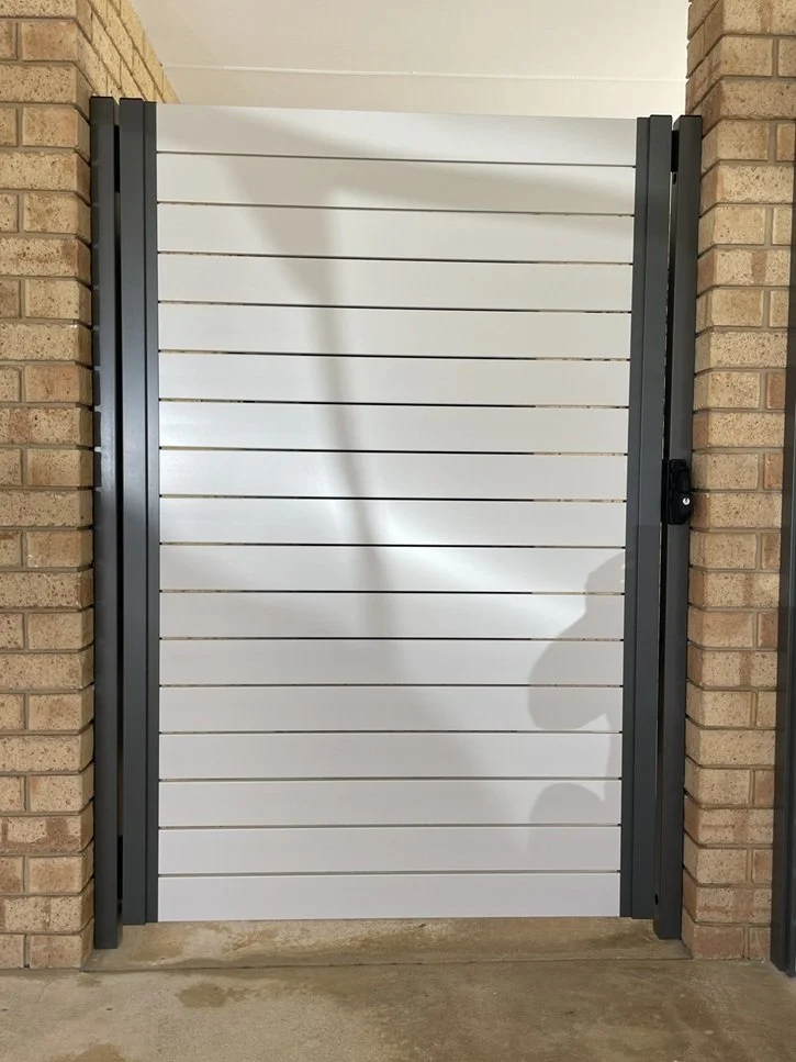 Surfmist Woodland Grey Aluminium Slat Pedestrian gate.jpg