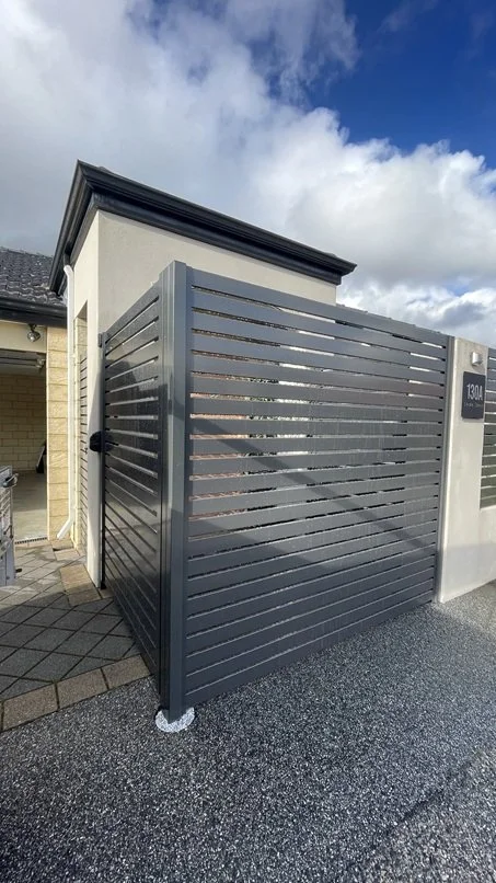 Aluminium Slat Fence Monument 65mm slats 15mm gap in Bayswater