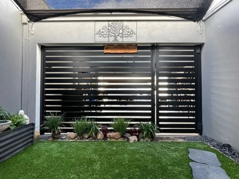Garage Rear Privacy Screen and gate Clarkson