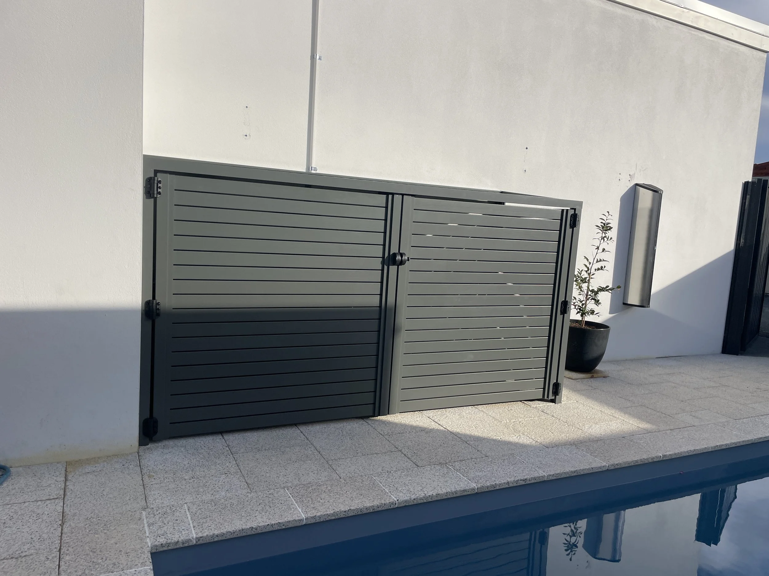 Pool Pump Enclosure Woodland Grey in Mount Hawthorn