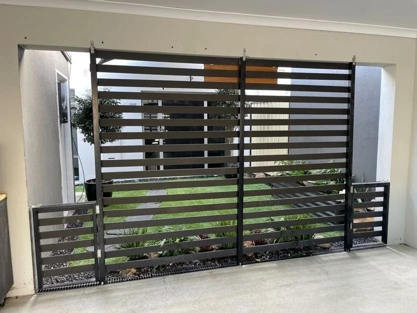 Garage Rear Privacy Screen and gate Clarkson