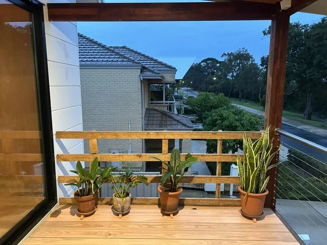 Before Privacy Screen Balustrade Aluminium Slat Install Perth