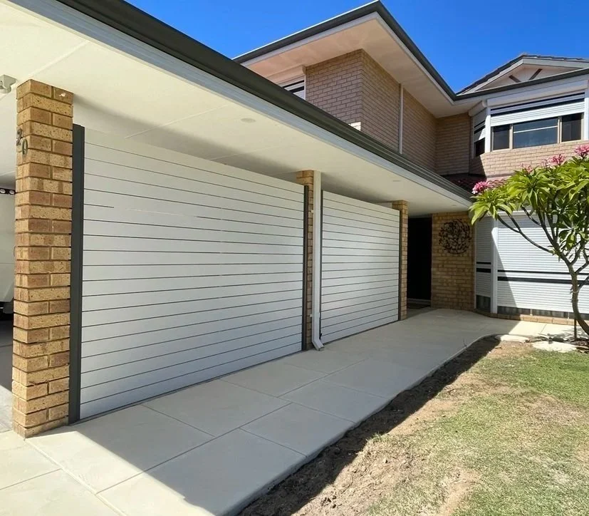 Surfmist Woodland Grey Aluminium Slat carport privacy.jpg