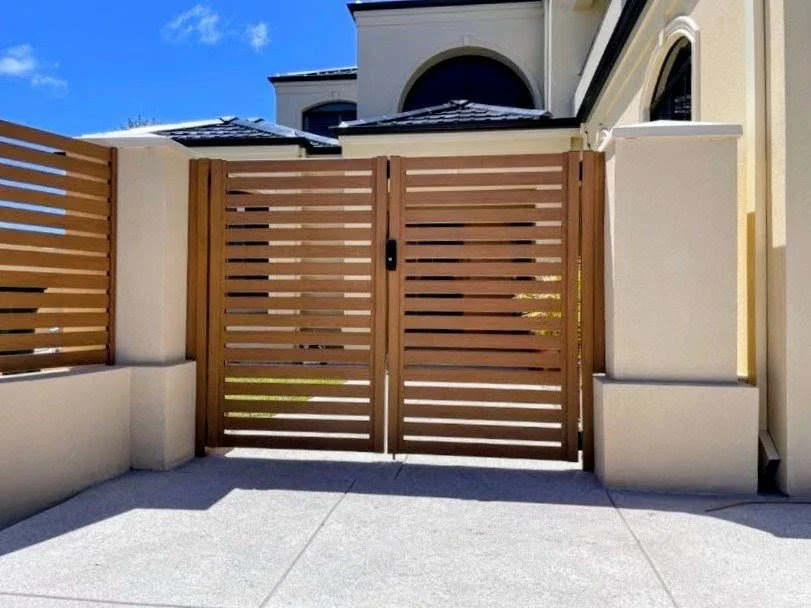 Sorrento Supply Install Aluminium Slat Fence Double Gate