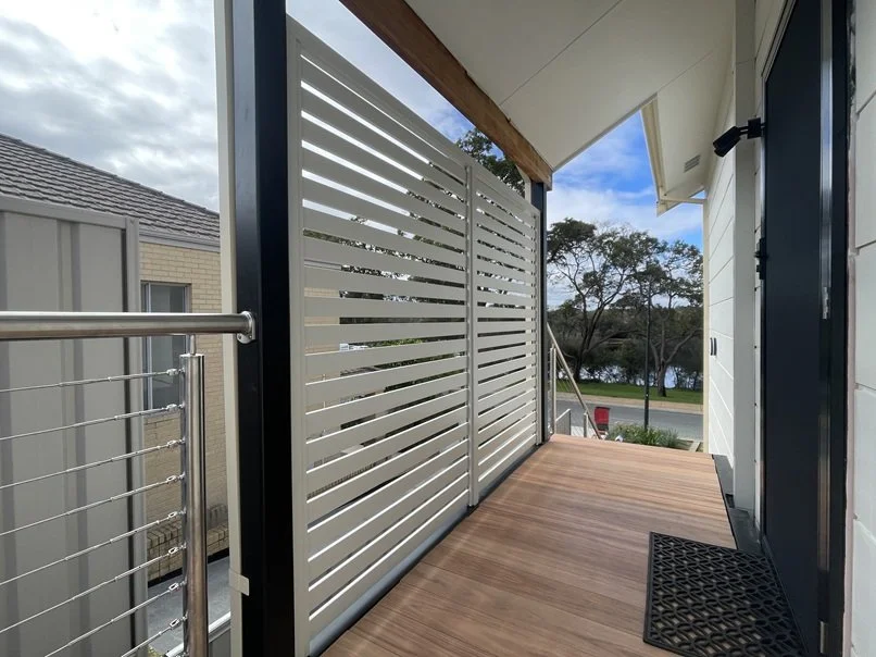 Privacy Screen Balustrade Aluminium Slat Install Perth