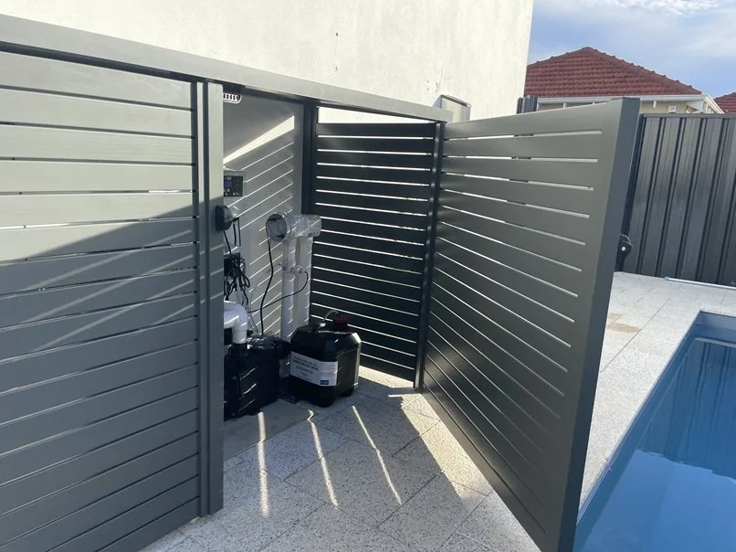 Pool Pump Enclosure Woodland Grey in Mount Hawthorn