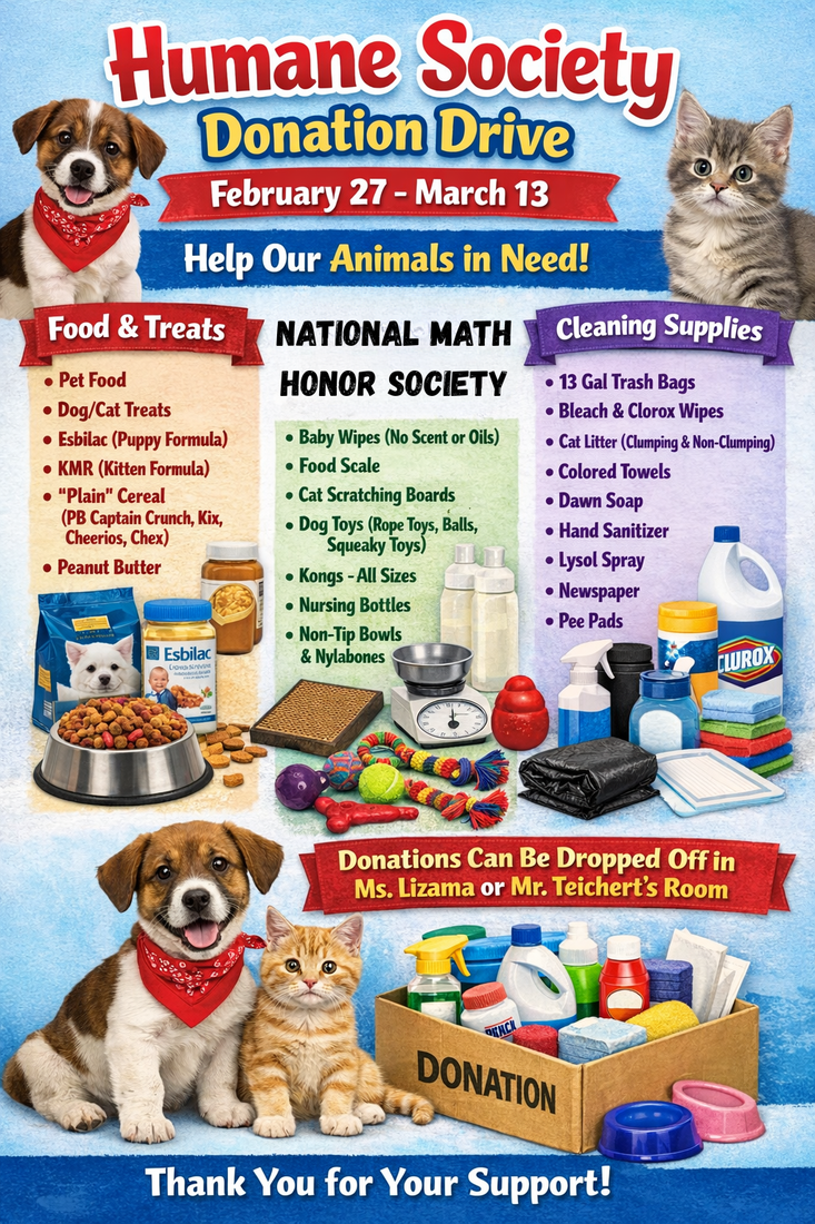 Humane Society Donation Drive