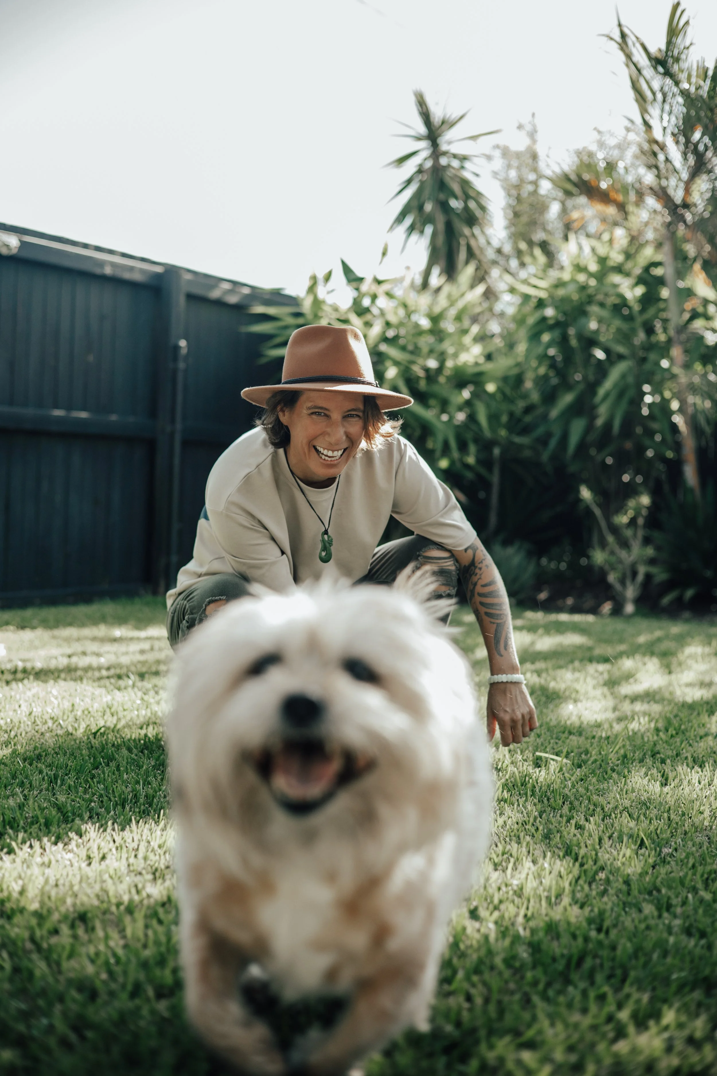 Grounded outdoor lifestyle and connection with nature