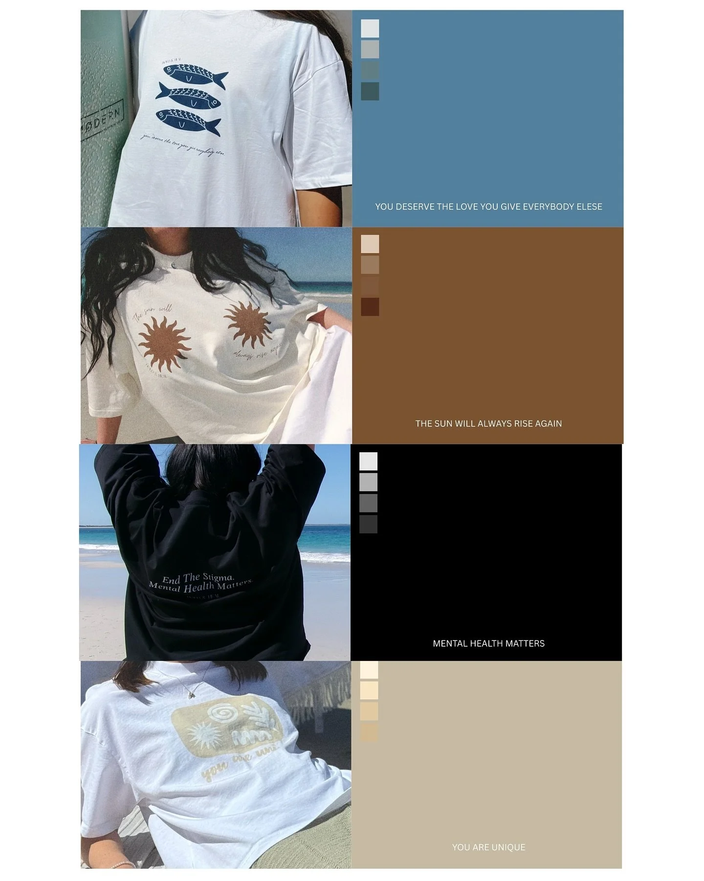 Im calling the trending colour palette of 2026! Blues, browns, blacks and beiges!!!

Wait&hellip; maybe thats just the palette for our NEW t-shirts&hellip; 
Oh well they are coming in hotttttt🔥 
NOT TO MENTION, incredibly impactful, helping break st