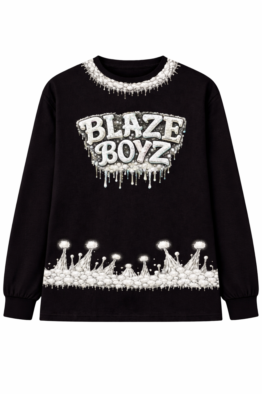 Blaze Boyz Ice Drip Black Crewneck