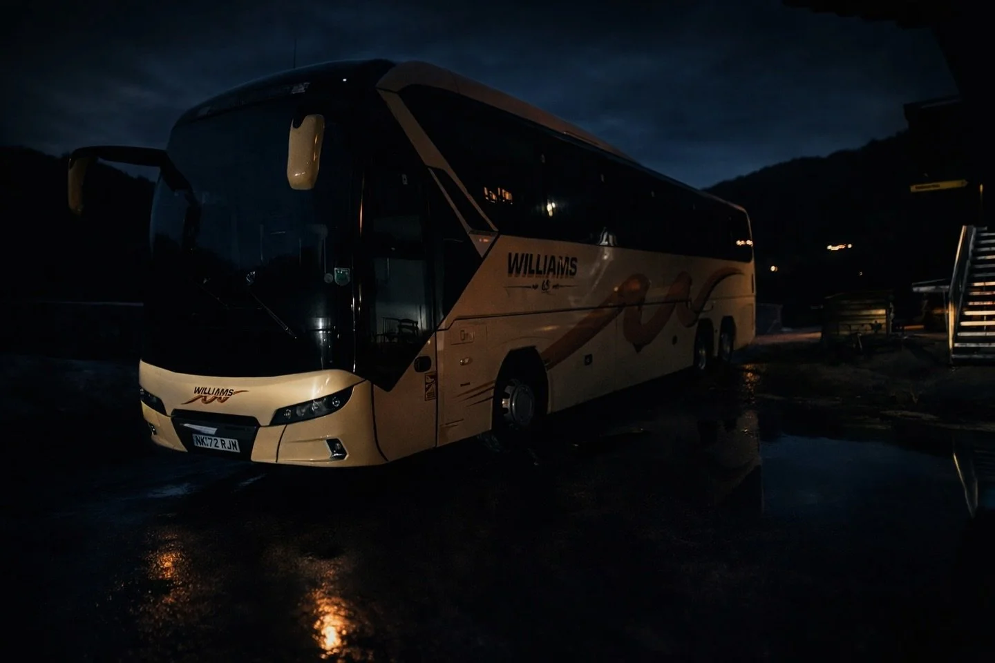 #Becil have arrived in Austria under the cover of darkness. 

It&rsquo;s been a long drive and while the passengers get ready to enjoy their first night in the shadows of the snowy ski slopes, Becky and Cecil head off to enjoy some well deserved slee