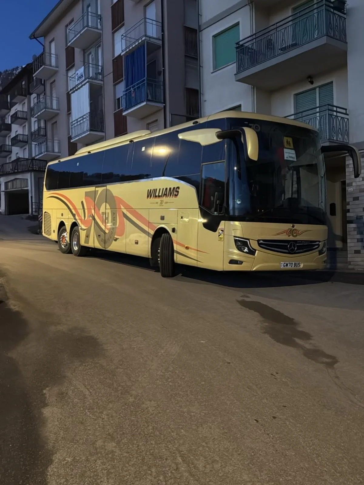 While some of us start our morning commute to work, Niall and Neil wake up in Italy. 

Are you travelling somewhere exciting this week?

#coachhire #coachhirewales #teamwilliams #williamscoaches #teamworkmakesthedreamwork