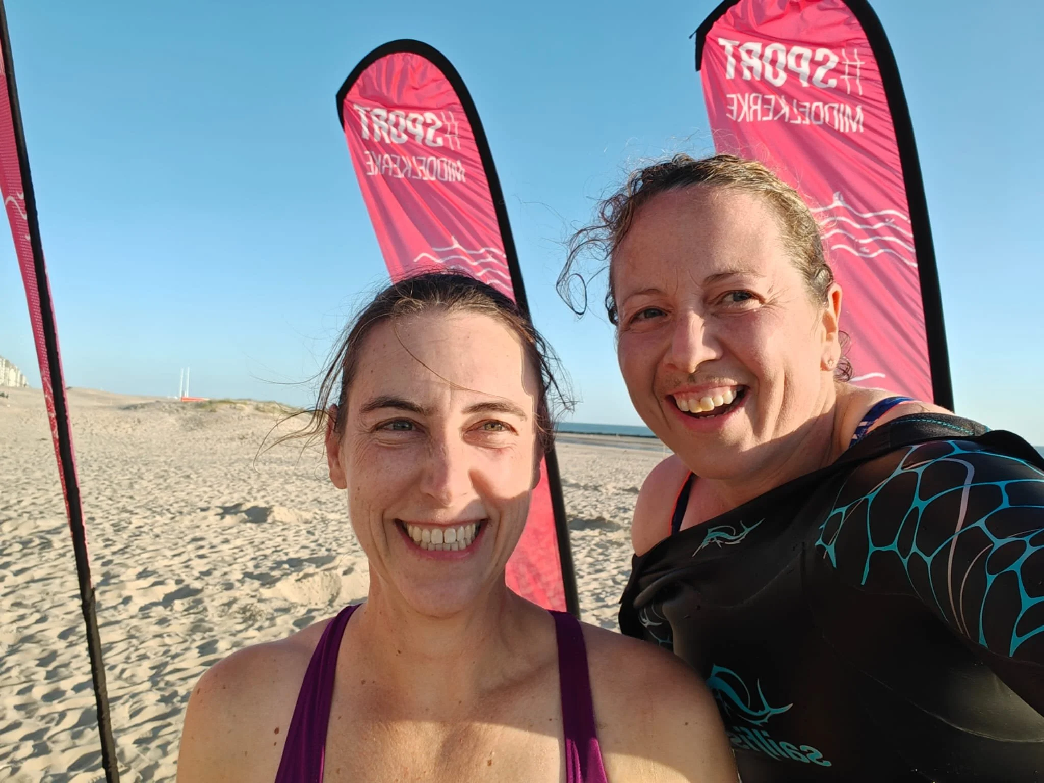… Nathalie en Sofie in zee gingen zwemmen?