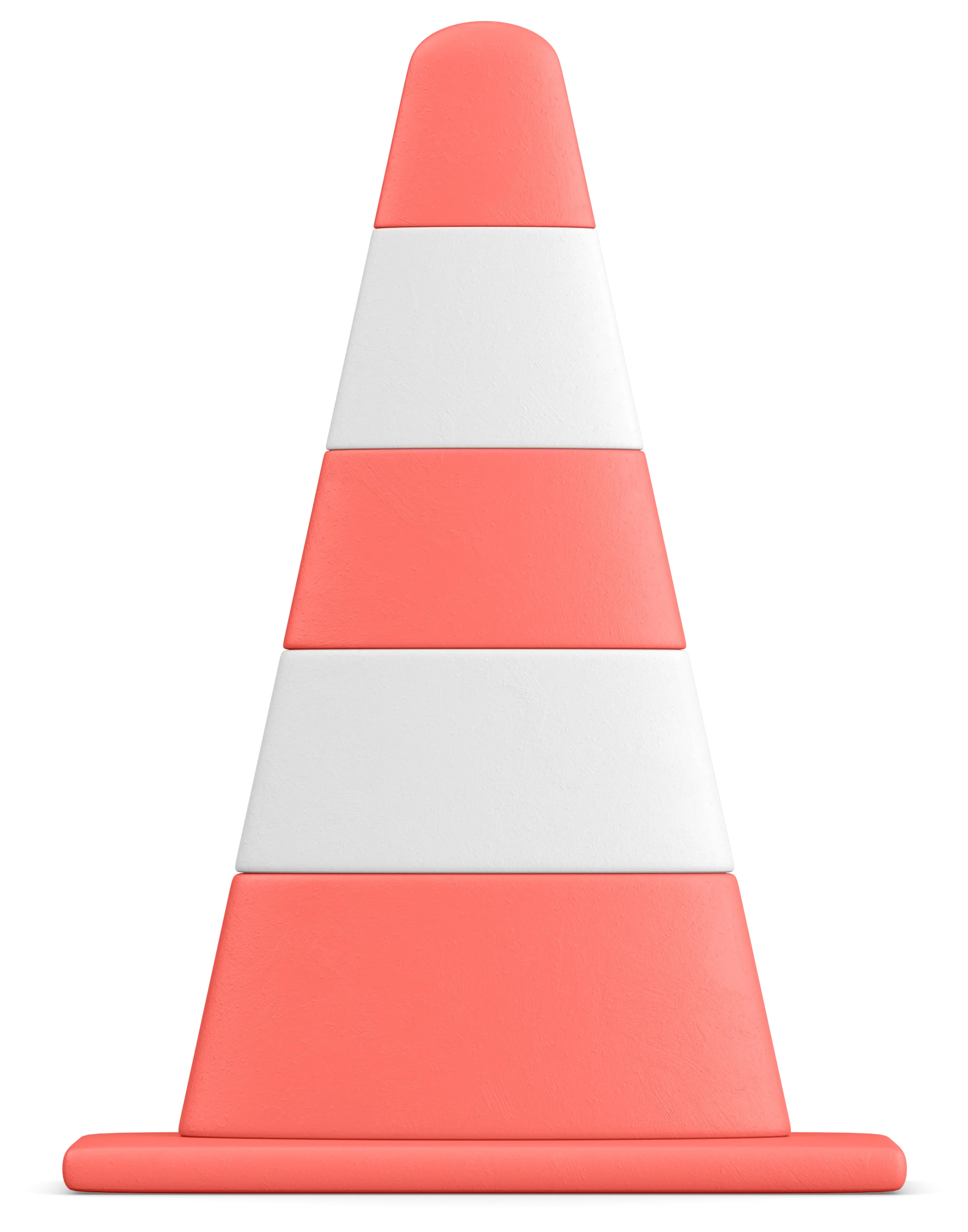 Stylized 3D traffic cone asset produced for ANZ Bank digital suite