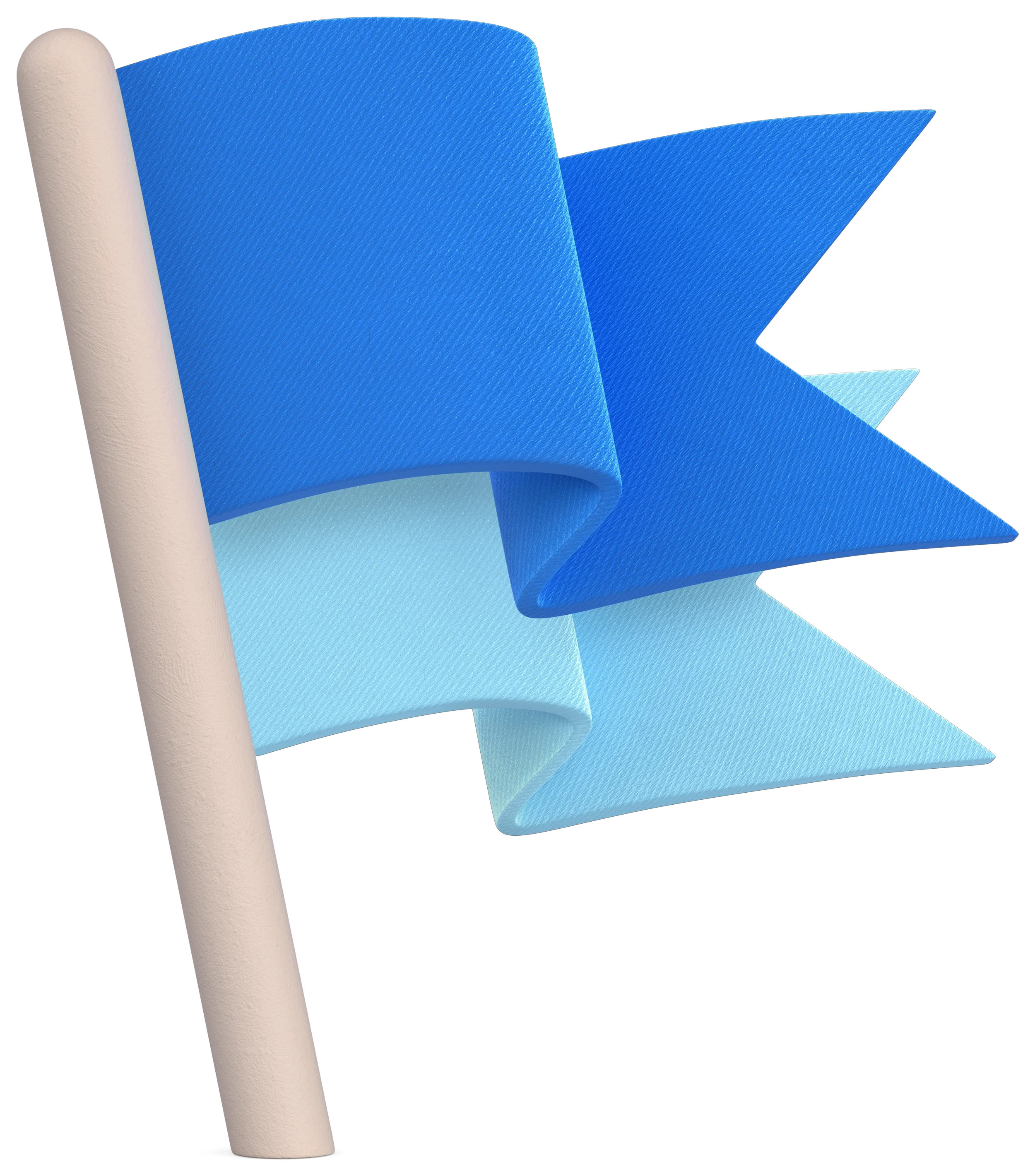 3D flags asset created for ANZ Bank motion design and marketing