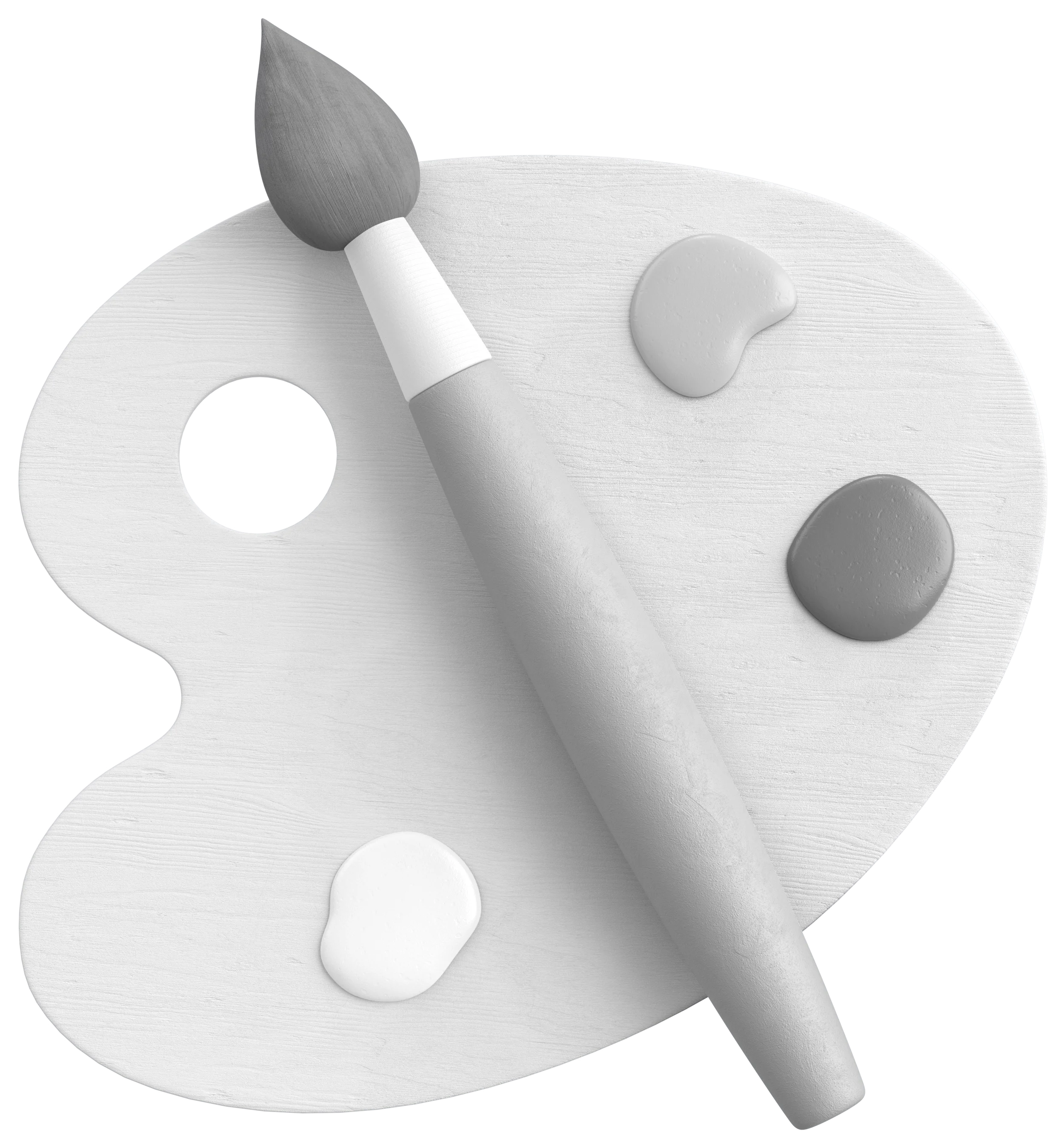 Stylized 3D paint palette illustration for ANZ Bank app and branding visuals