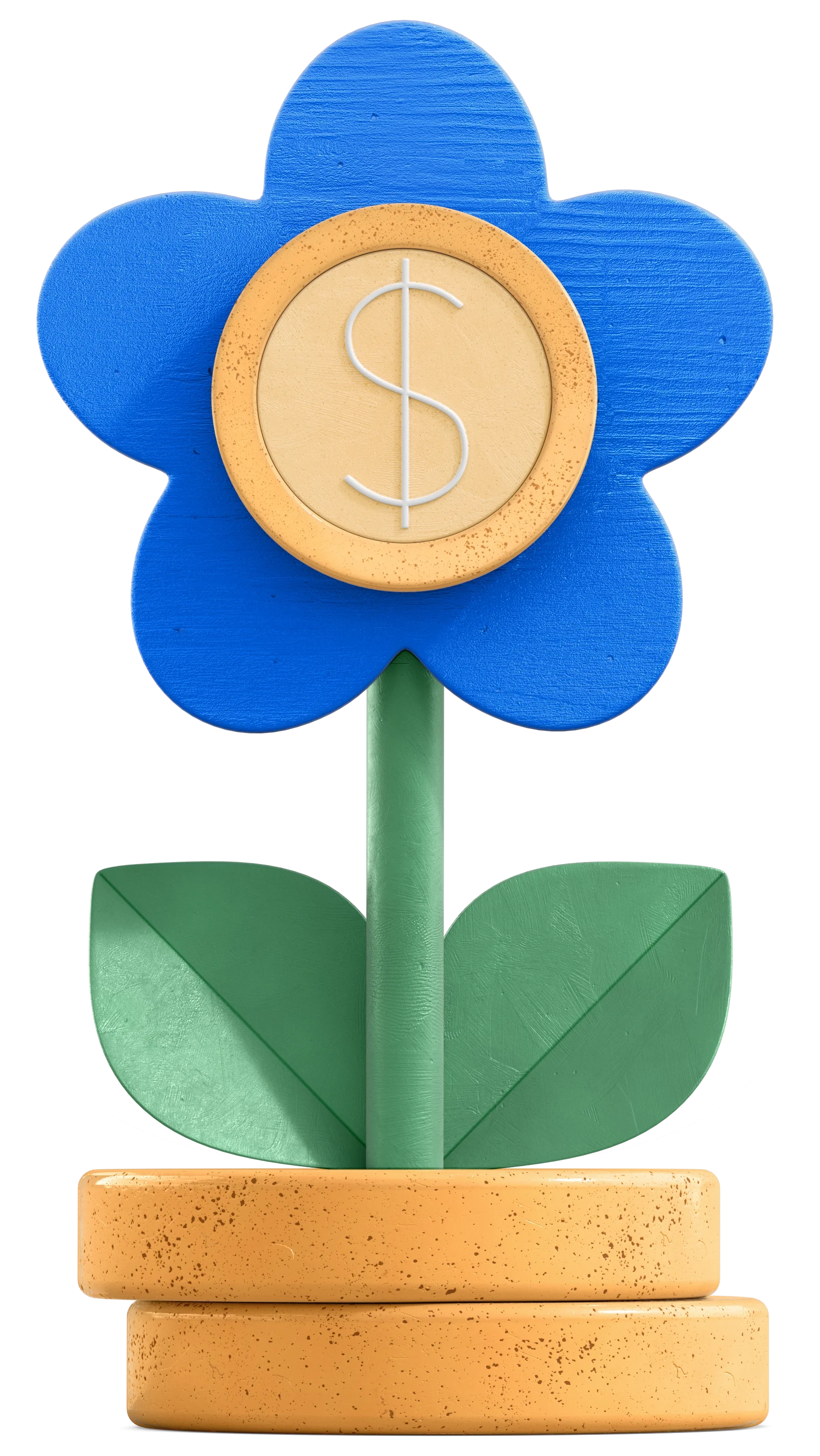 3D flower illustration created for ANZ Bank marketing visuals