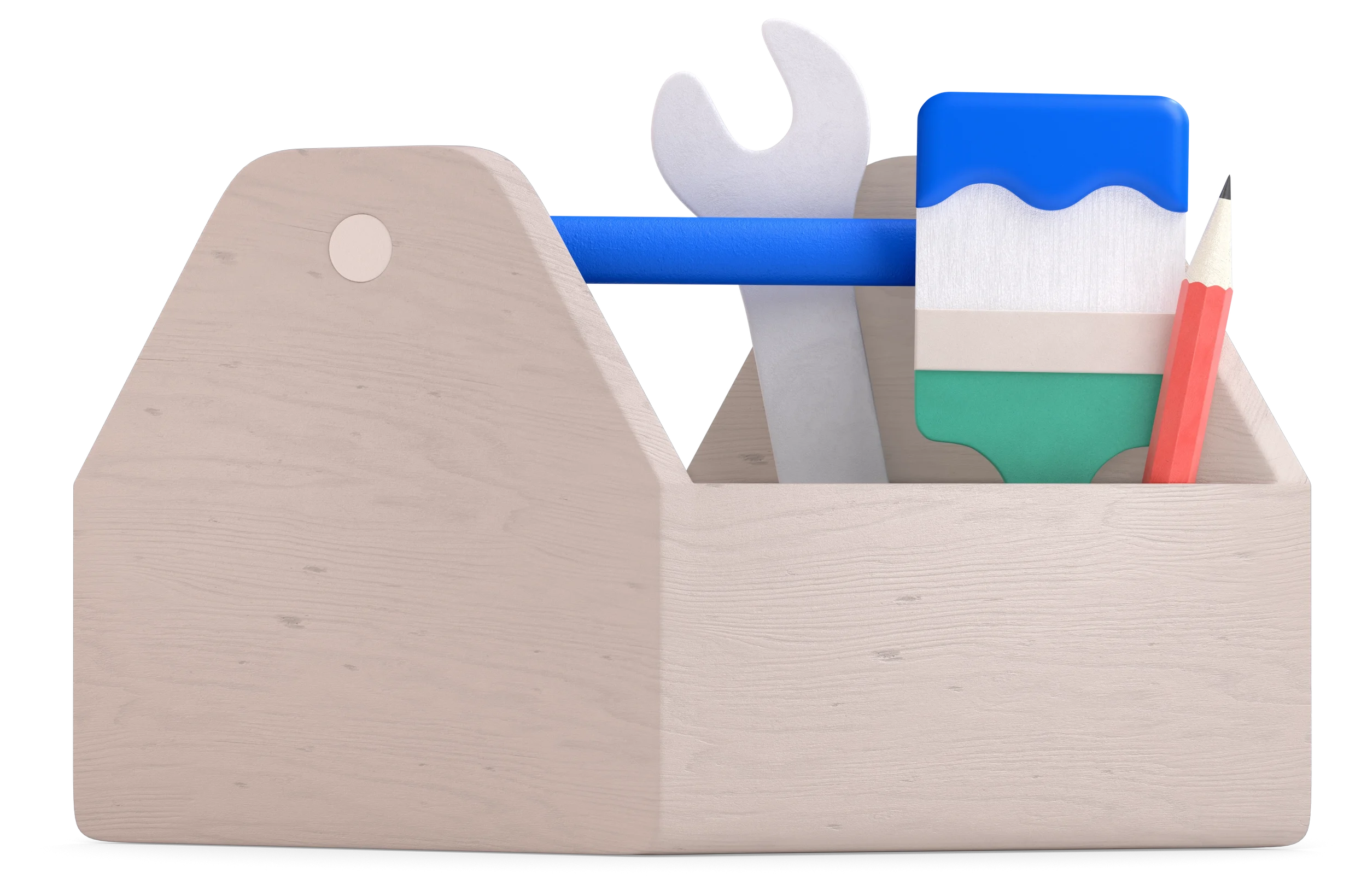 Stylized 3D toolbox asset created for ANZ Bank digital suite