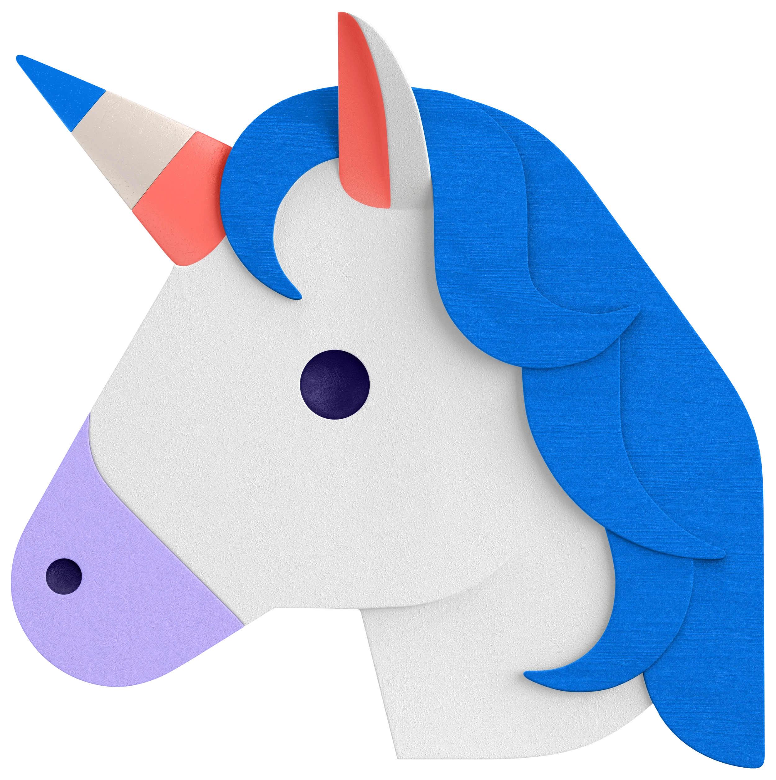 Stylized 3D unicorn model designed for ANZ Bank digital and marketing suite
