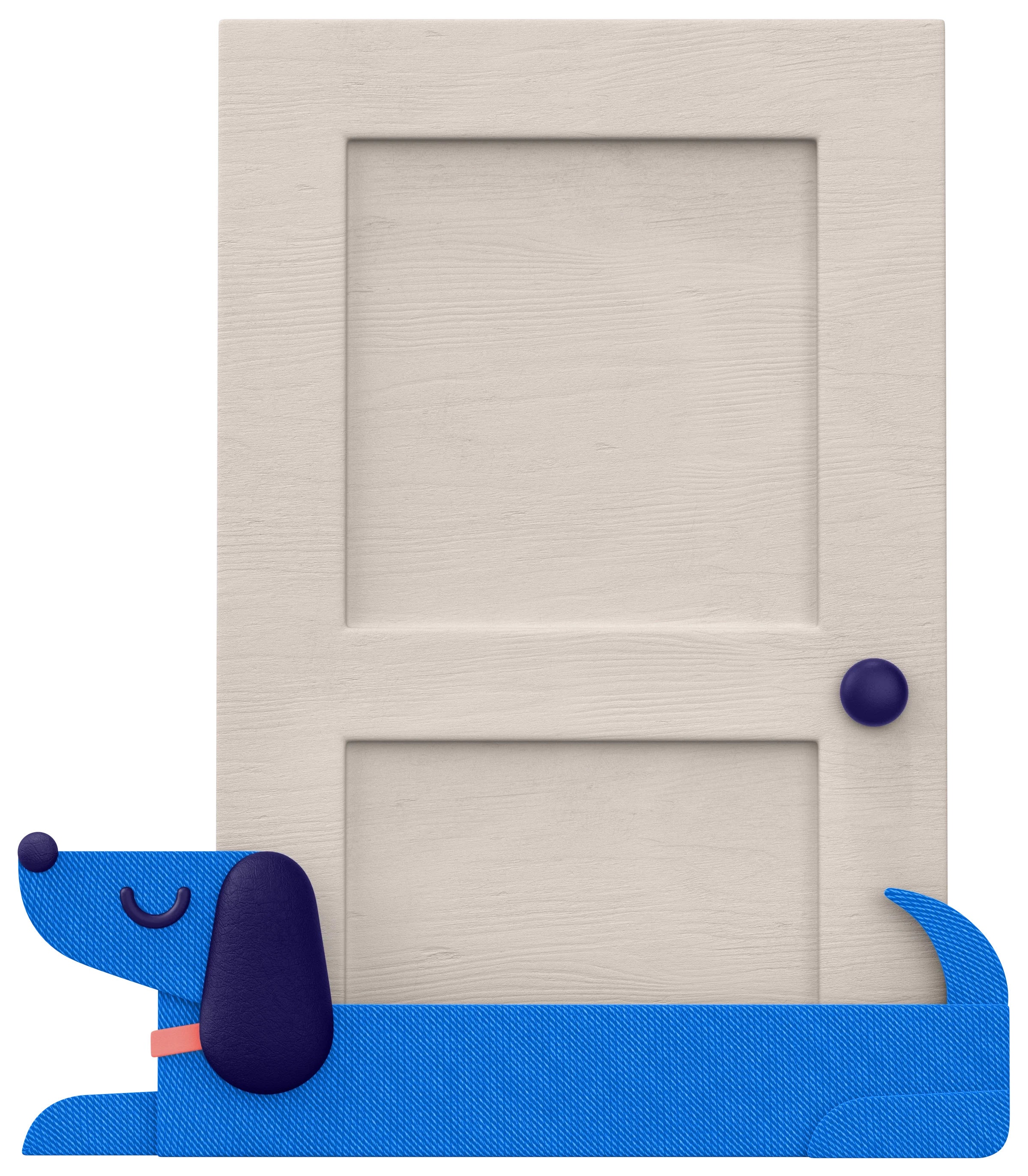 Stylized 3D draft stopper asset designed for ANZ Bank marketing suite