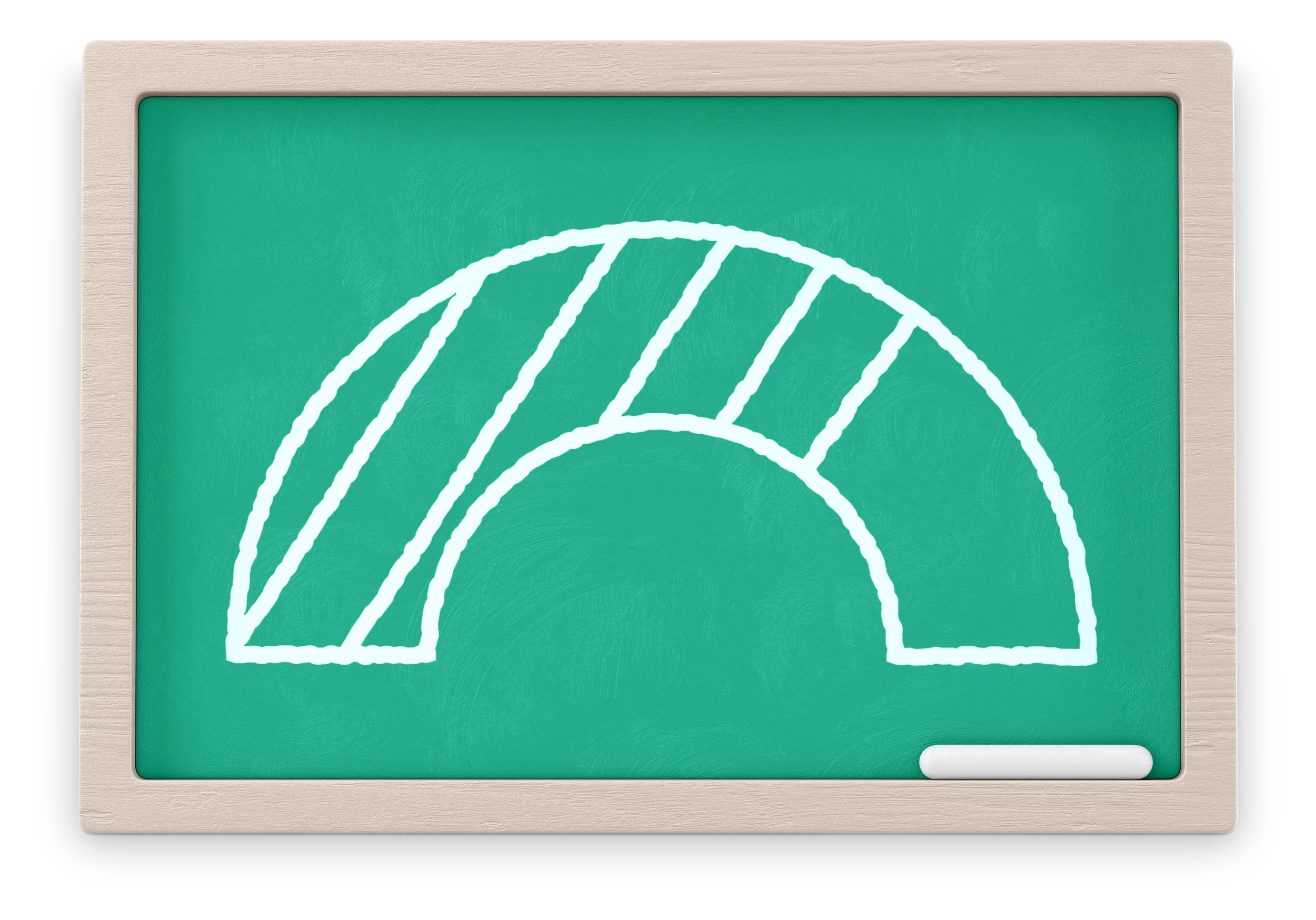 ANZ Bank 3D chalkboard illustration designed for app visuals