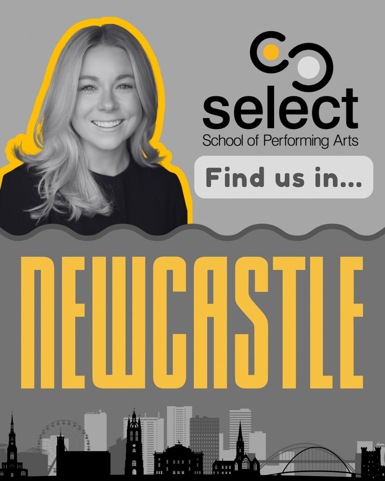 Announcement ‼️ Select School of Performing Arts is UP NORTH in the wonderful city of Newcastle 🖤🤍🖤🤍

We are beyond excited to begin classes in Newcastle and to see where this new journey takes us ✨🏔️

Thank you to every team member who has help