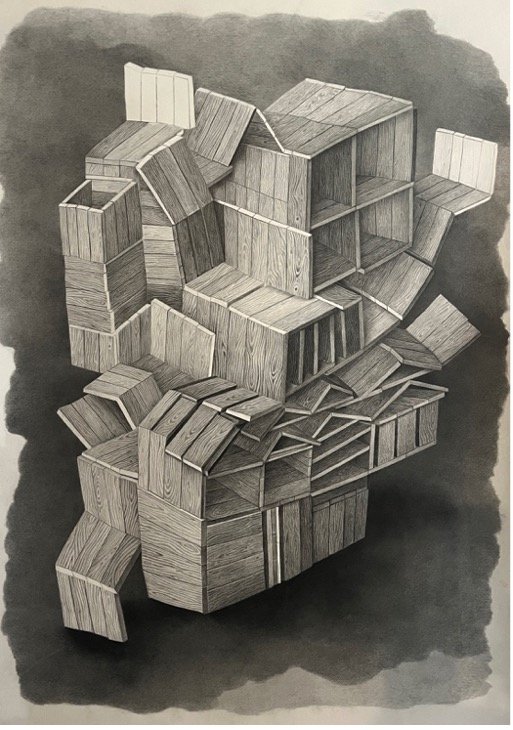 Art Vandelay
2026
oil pencil on paper
130 × 91 cm
