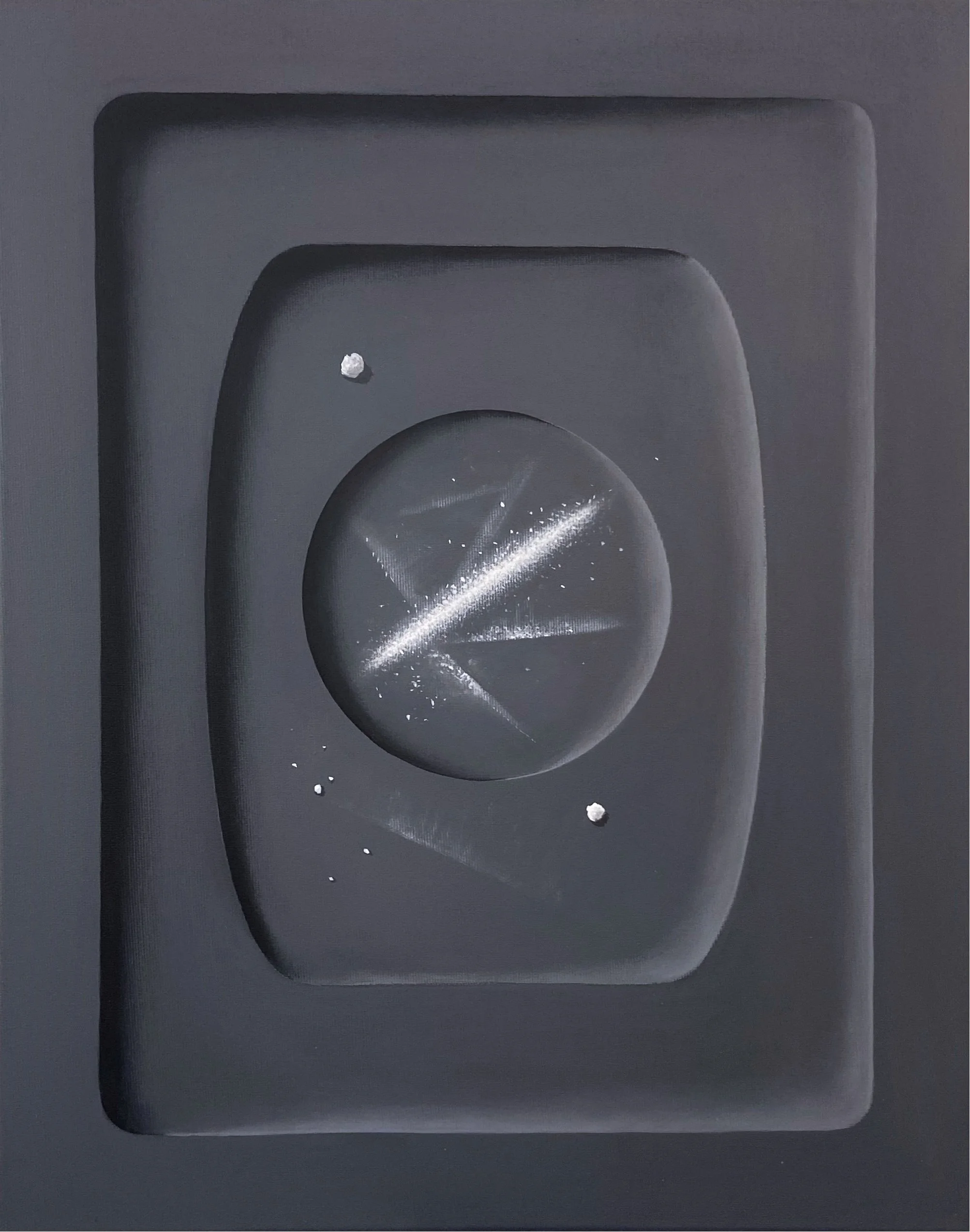 Harald Erath, Equinox IV, 2024, tempera & oil on canvas, 50 × 40 cm
