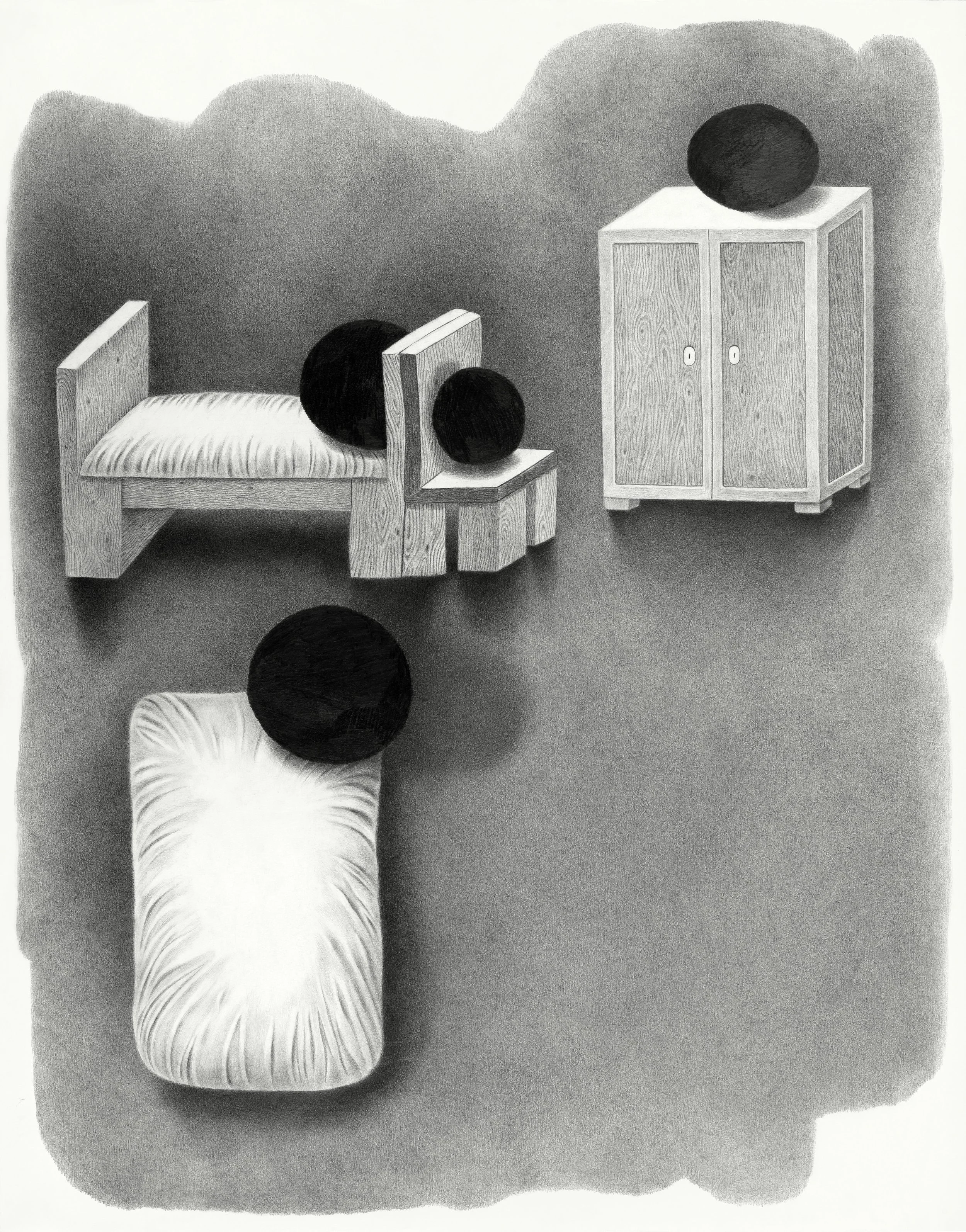 Schlafzimmer
2020
pencil on paper
96 × 75 cm