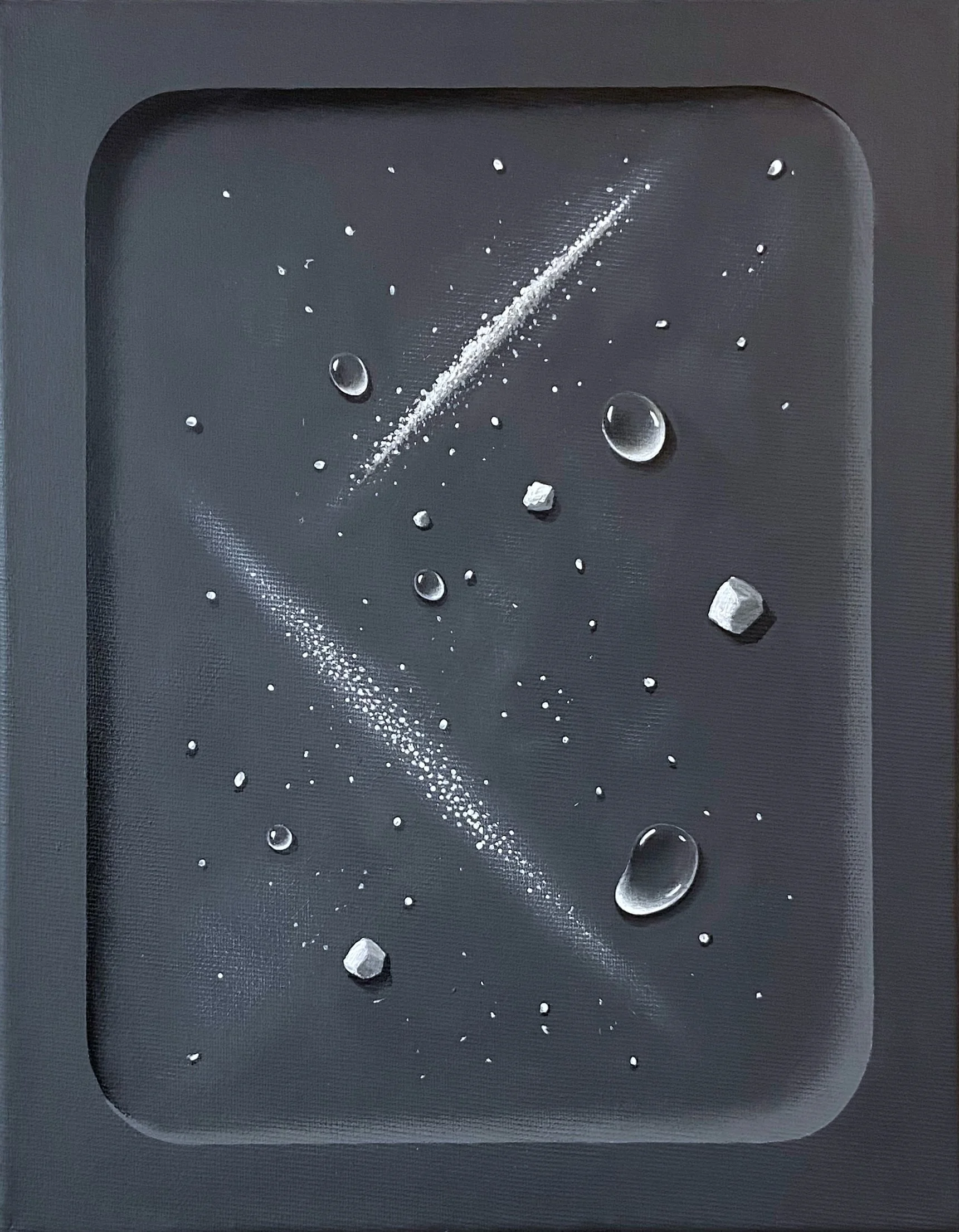 Harald Erath, Vulnerable Equinox II, 2025, tempera & oil on canvas, 30 × 24 cm