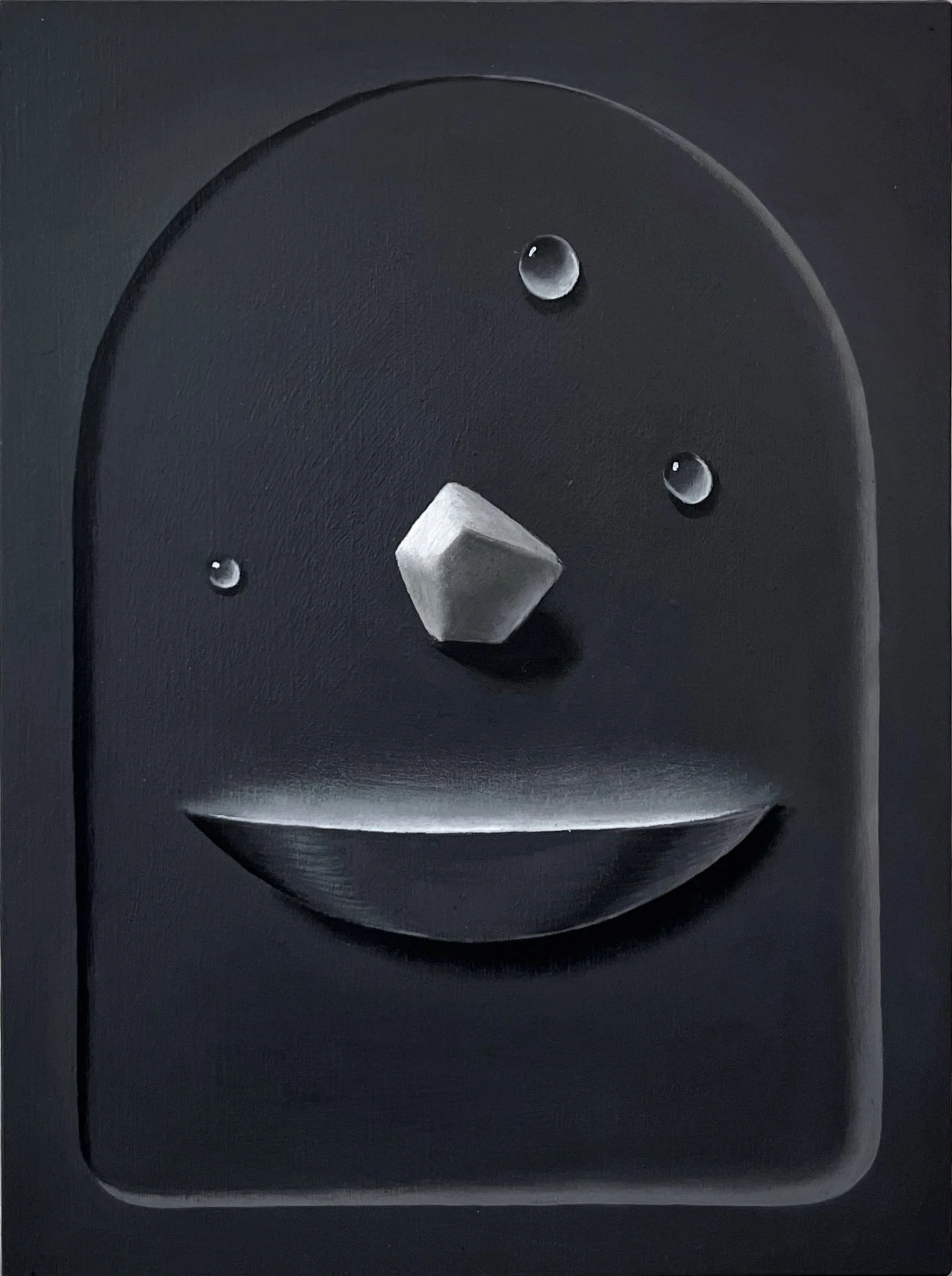 Harald Erath, Unrefined Equinox II, 2025, oil on canvas, 20 × 15 cm