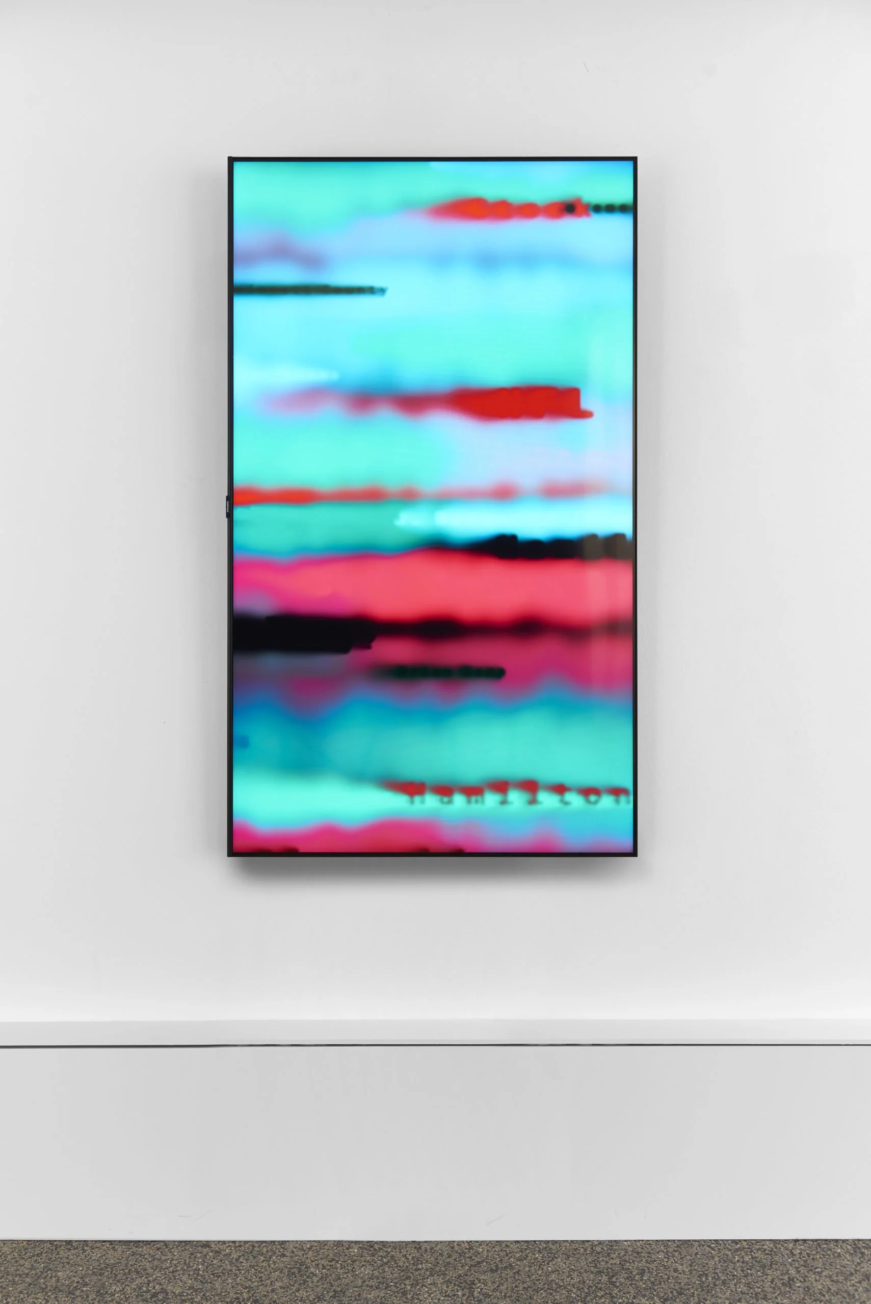 Daniel Canogar, Loom, 2020, 75” 4K HDR screen, generative animation, computer, 168 x 95,5 x 6 cm, Edition of 7