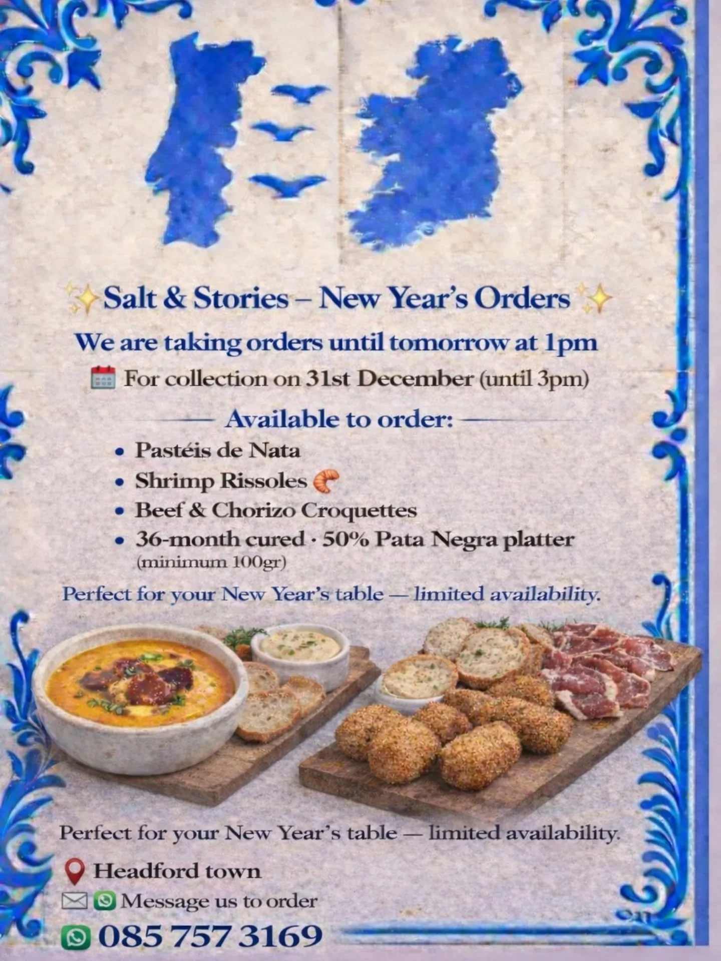 New Year&rsquo;s plans?
Order now and take your table to the next level ✨🍾
📱0857573169