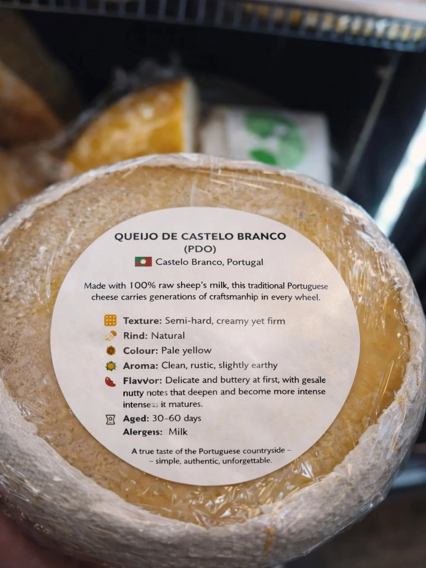 Look what just came through the door&hellip;
🇵🇹 Queijo de Castelo Branco
You try this cheese and it&rsquo;s very hard to stop.
Only 4 left 👀