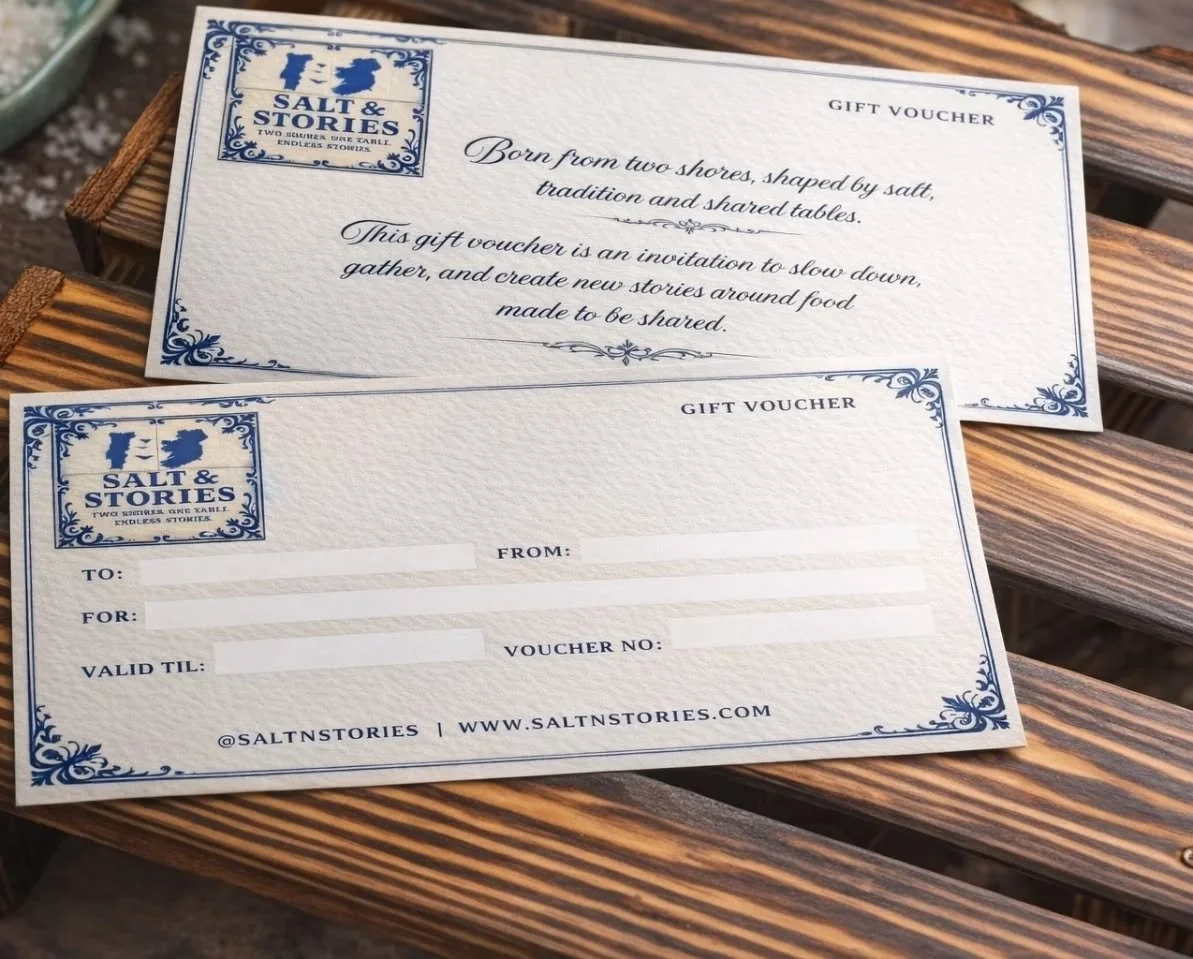 ✨ Every meal has a story&hellip; now you can gift one. ✨

Give a Salt &amp; Stories gift voucher, an invitation to slow down, share food, and make memories together. 🍽️💙

#SaltAndStories #GiftAMemory #SharedStories #FoodThatConnects