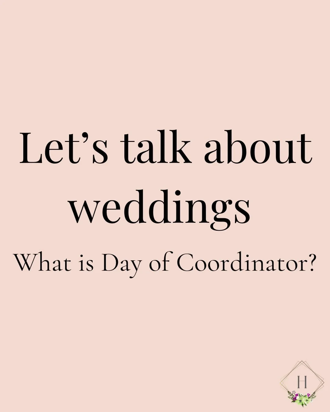 A Day-Of Coordinator is the calm behind your wedding day.

I step in to manage the timeline, communicate with vendors, handle last-minute changes, and quietly solve anything that comes up &mdash; so you don&rsquo;t have to.

You stay present, enjoy