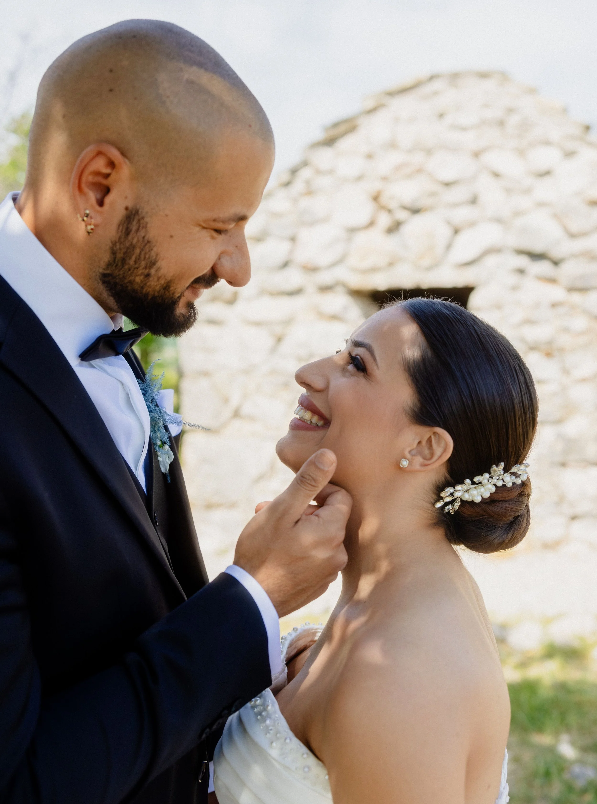There's a moment on every wedding day when the planning disappears.

When the spreadsheets, the vendor calls, the timeline revisions just fade out. And what's left is exactly what it was always supposed to be. 

Two people. An island. The kind of lig