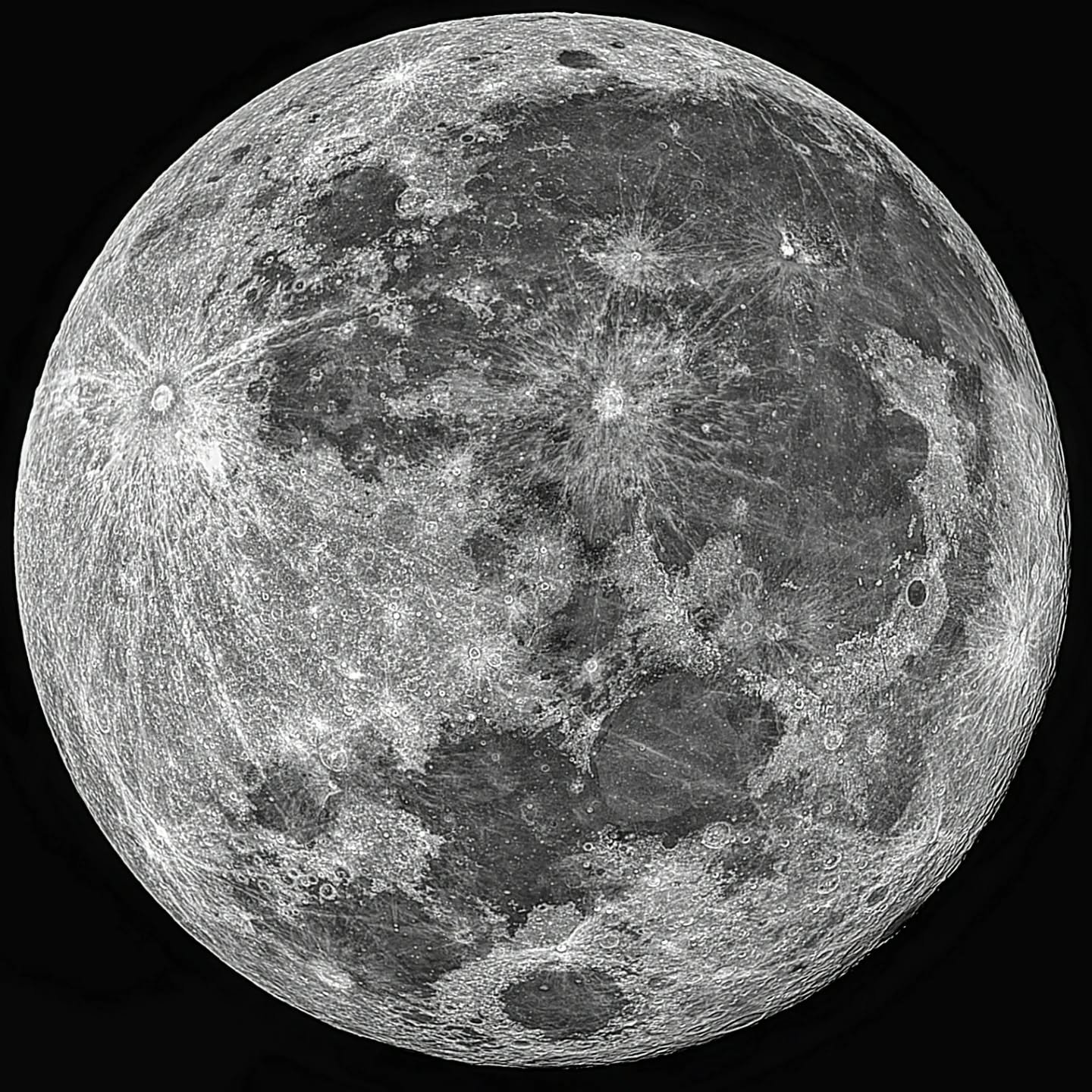 19,373 frames stacked together for one extra crisp visual full moon captured on 11 June.

Specs - 
Two panel mosaic, 10min videos of each panel, top 50% of frames stacked (19,373)
Telescope: Skywatcher Esprit 120
Mount: Skywatcher AZEQ6 Pro 
Camera: 