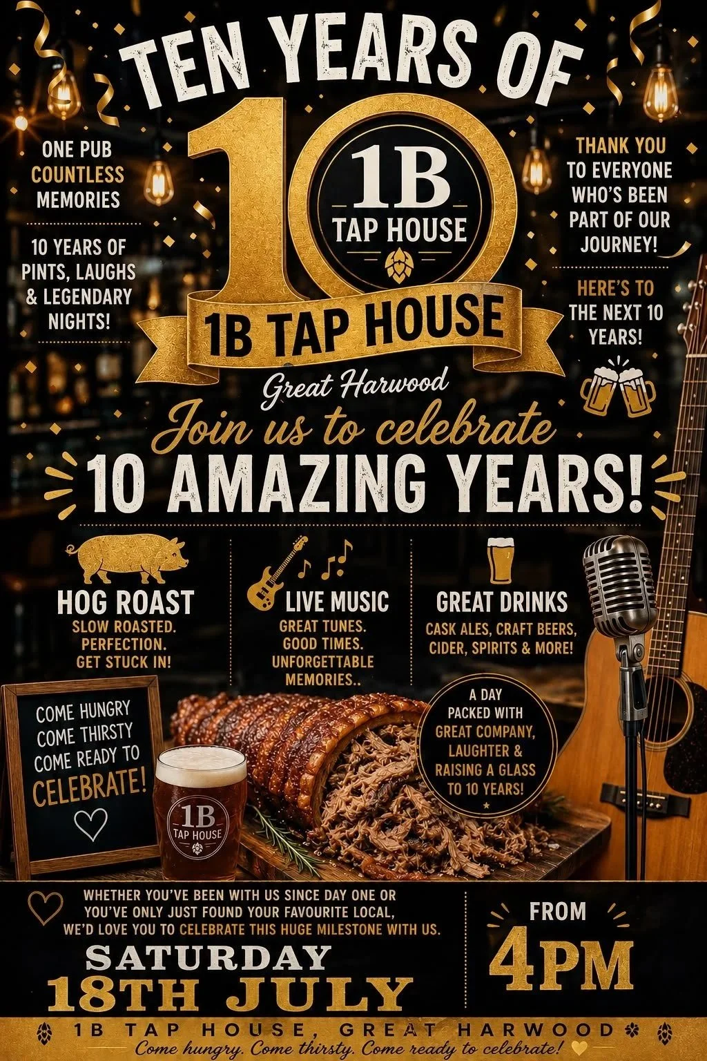10 YEARS OF 1B TAP CELEBRATION